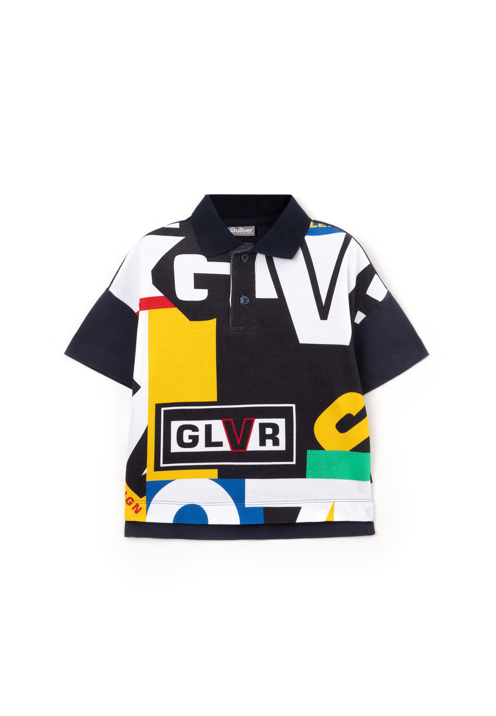 Poloshirt, Front der auf Gulliver BAUR | ▷ farbigen mit Prints bestellen