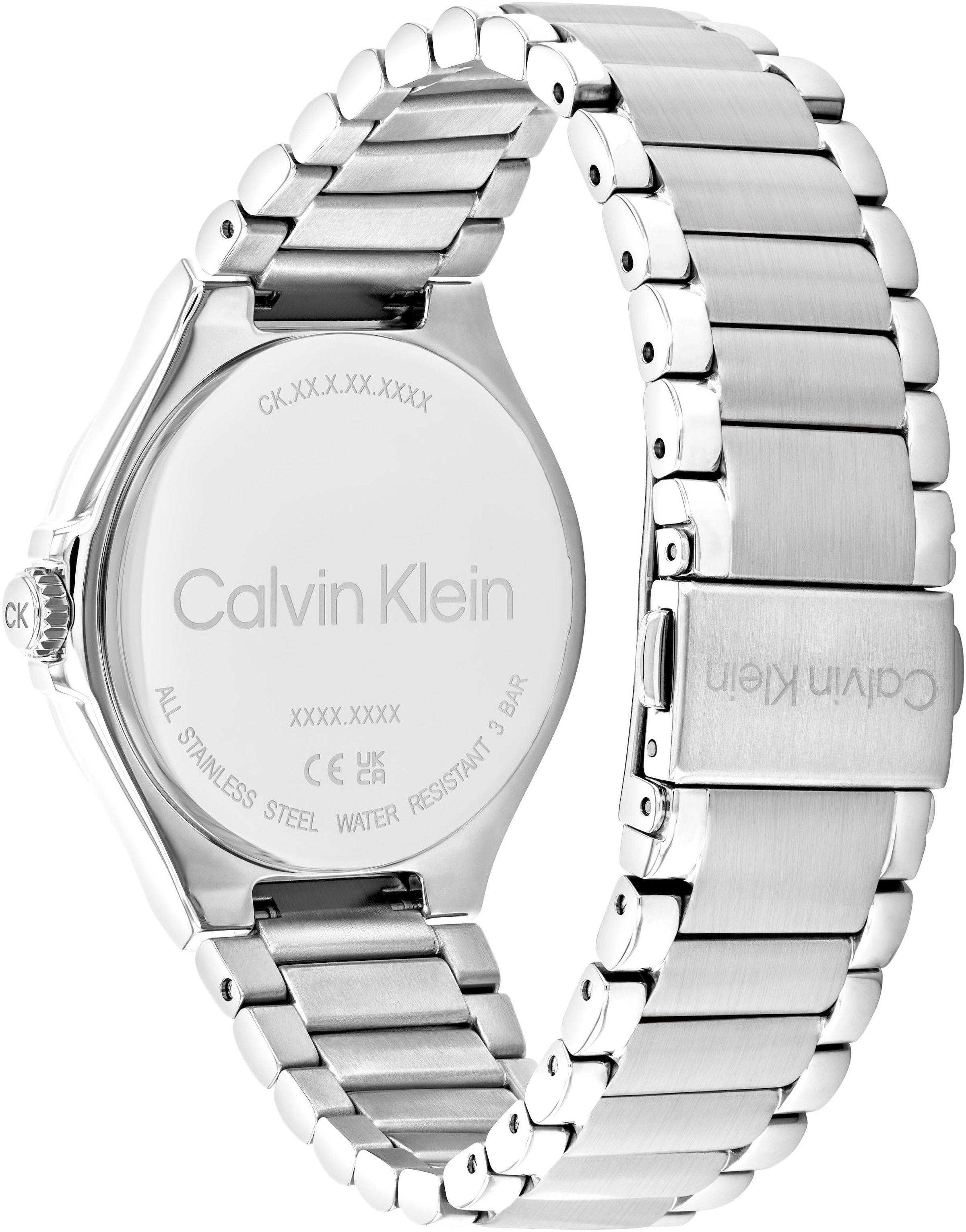 Calvin Klein Multifunktionsuhr »VIBRANCY«, Armbanduhr, Quarzuhr, Damenuhr, Tag, Wochentag, Edelstahlarmband