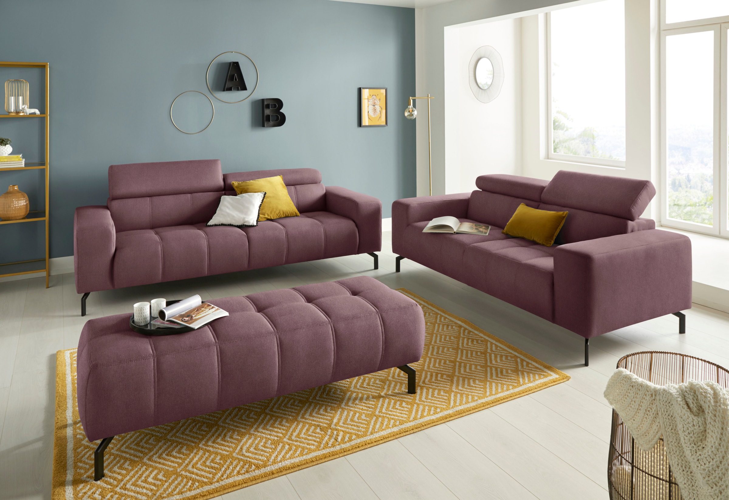 DOMO collection Polsterhocker »Cunelli«, passend zur "Cunelli"-Serie