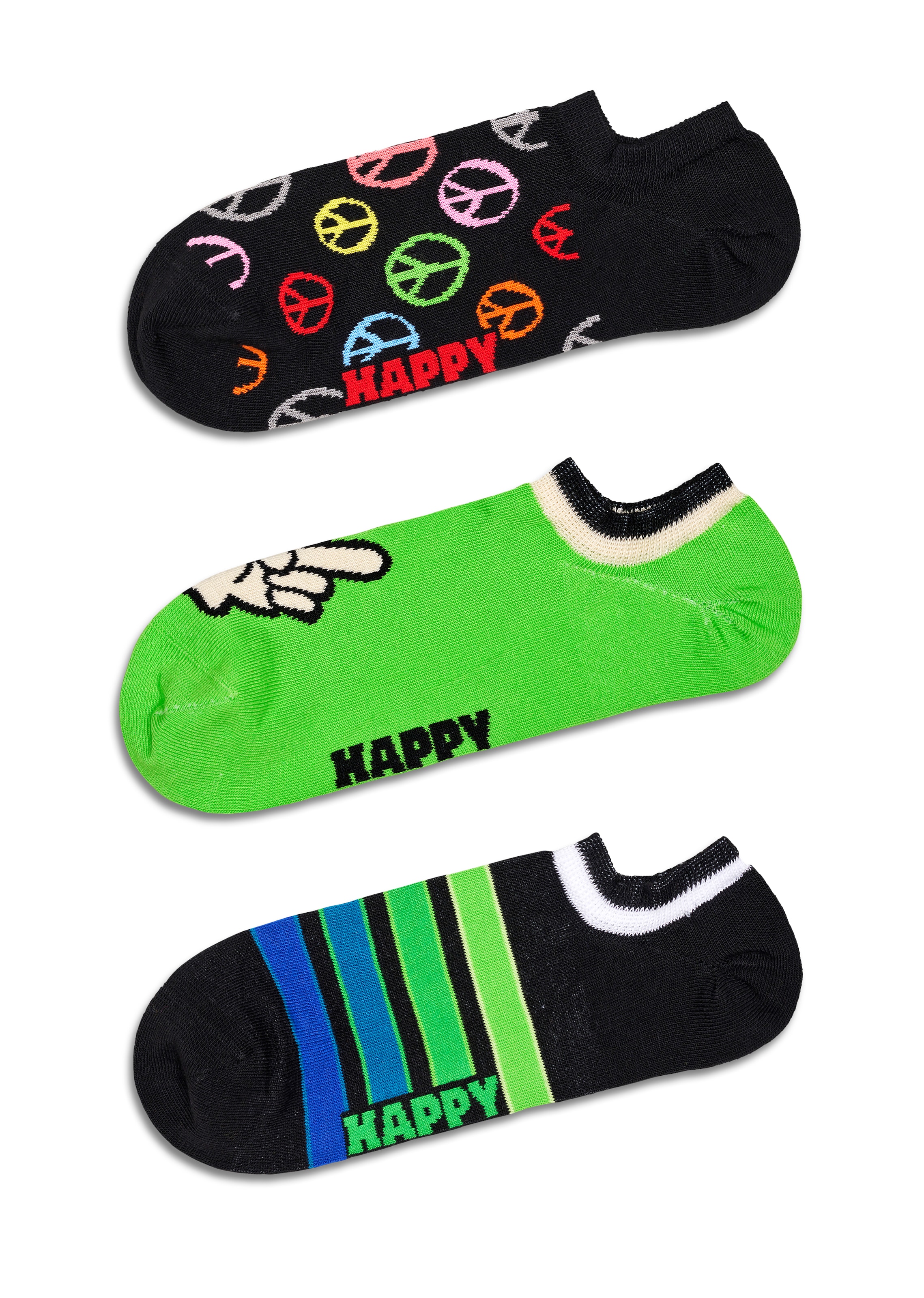 Happy Socks  Sneakersocken (Set 3 poros) su žaismin...