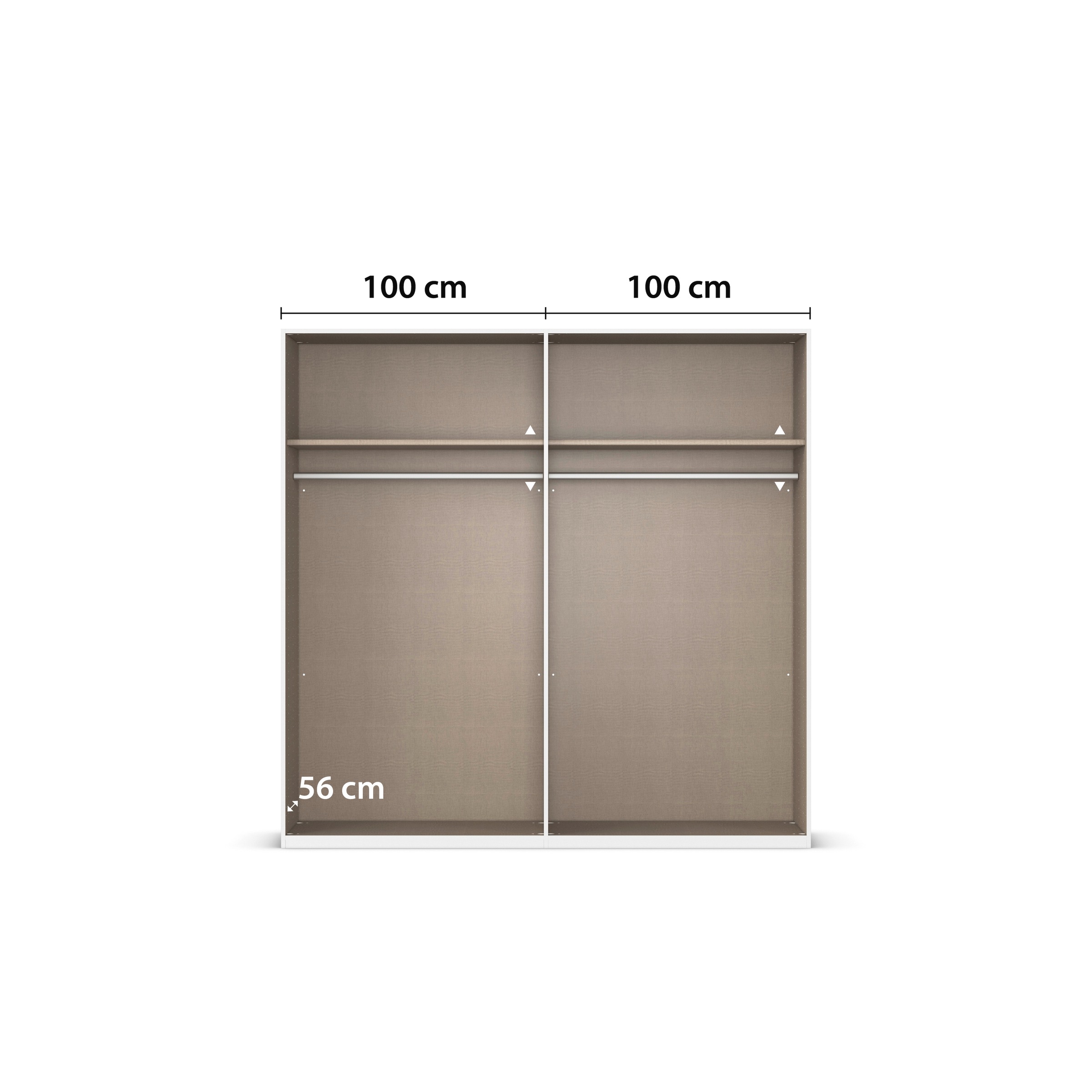 rauch Drehtürenschrank »Kleiderschrank Schrank Garderobe Schlafzimmerschrank EVELYN«, (in 2 Höhen 197 oder 210 cm erhältlich), in elegantem Stil, viel Stauraum 3 Breiten und 2 Höhen MADE IN GERMANY