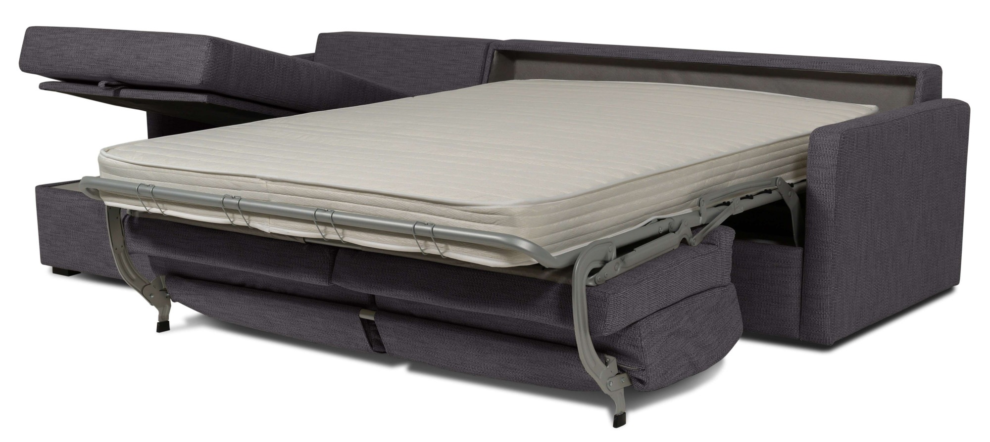 Places of Style Schlafsofa »GOLDPOINT Ecksofa 264 cm, Liegefläche (140/200cm), L-Form,«, Bettfunktion, Bonell-Federkernmatratze und Dauerschläfer-Funktion