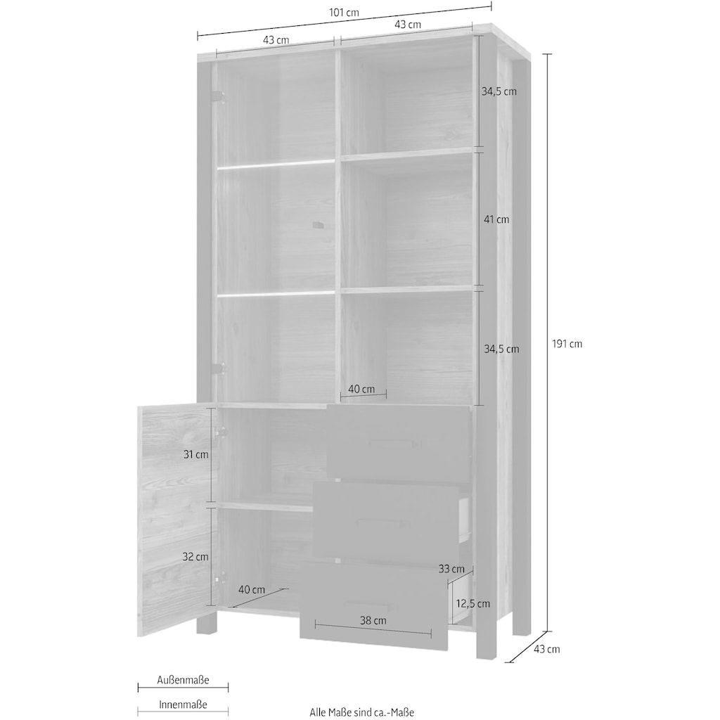 Helvetia Vitrine »Olin«