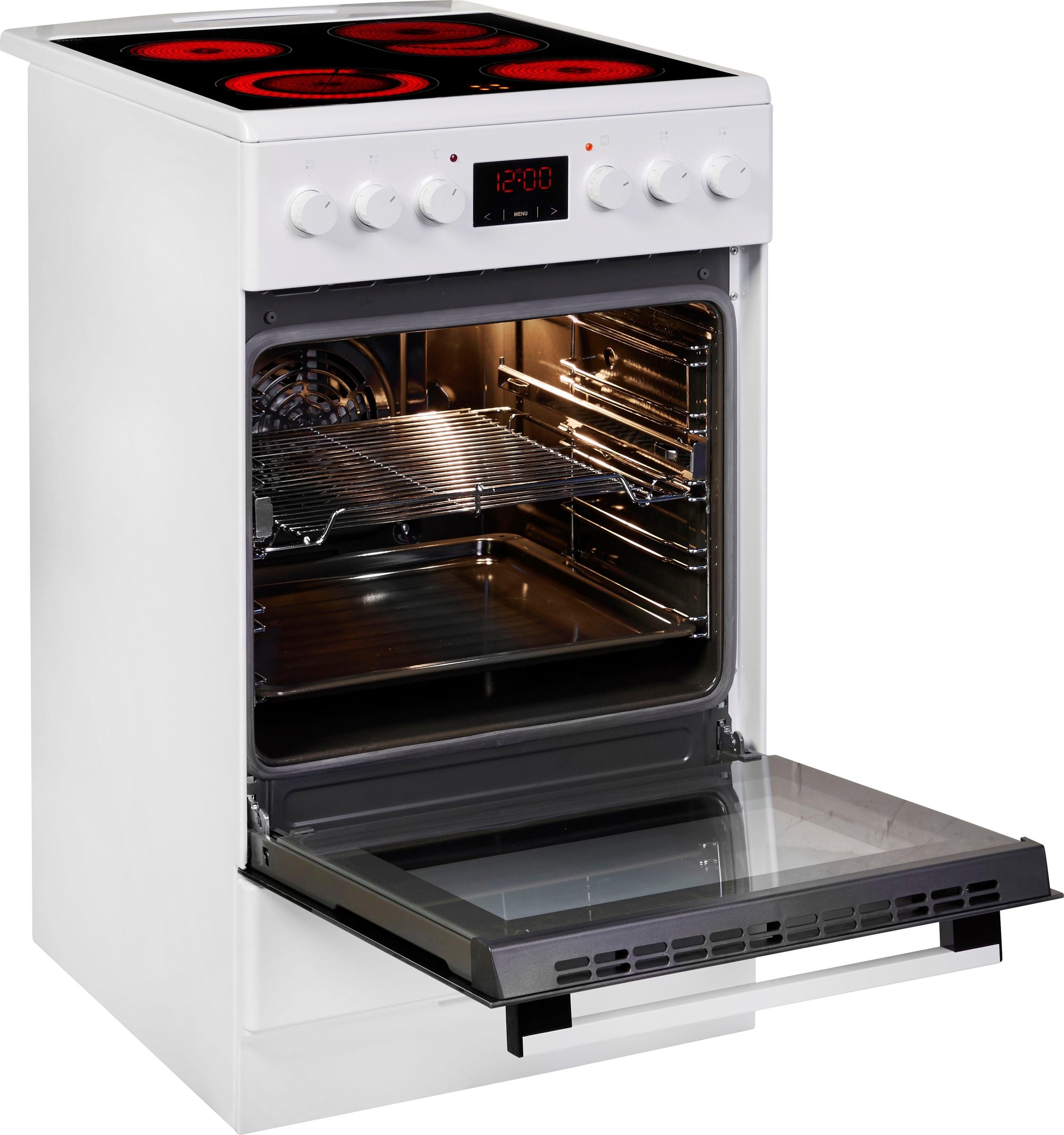 AMICA Elektro-Standherd "SHC 903 001 W", Energieeffizienz: A (A+++-D), weiß, Herdsets, Komfortables Kochen und Backen mit bequemer Handhabung 2
