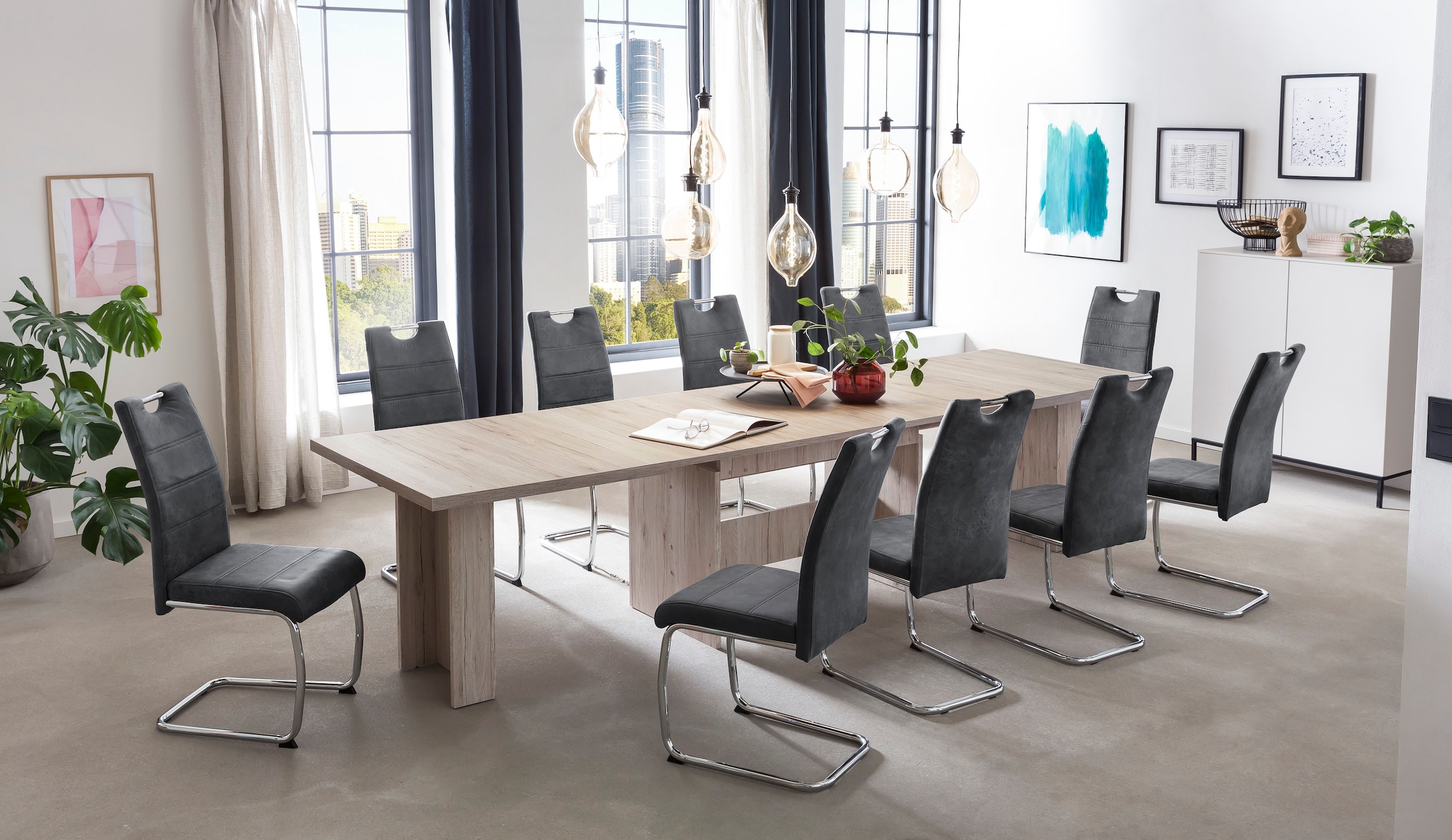 HELA Essgruppe "Lia, 11tlg. Sitzgruppe, Extra viel Platz" Set, 11tlg.-Set, günstig online kaufen