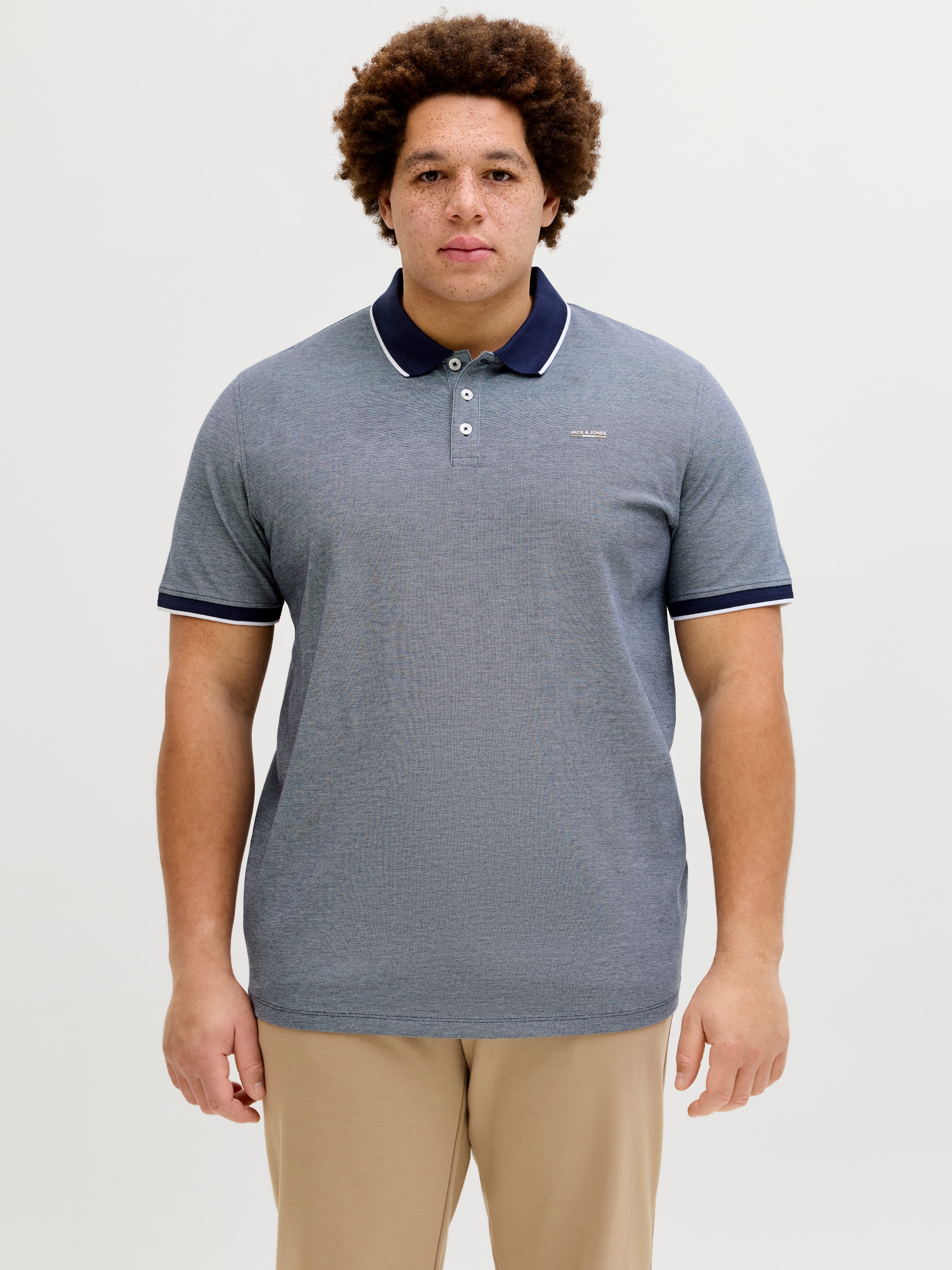 Jack & Jones PlusSize Poloshirt "JPRBLUALVES SS POLO PLS" günstig online kaufen