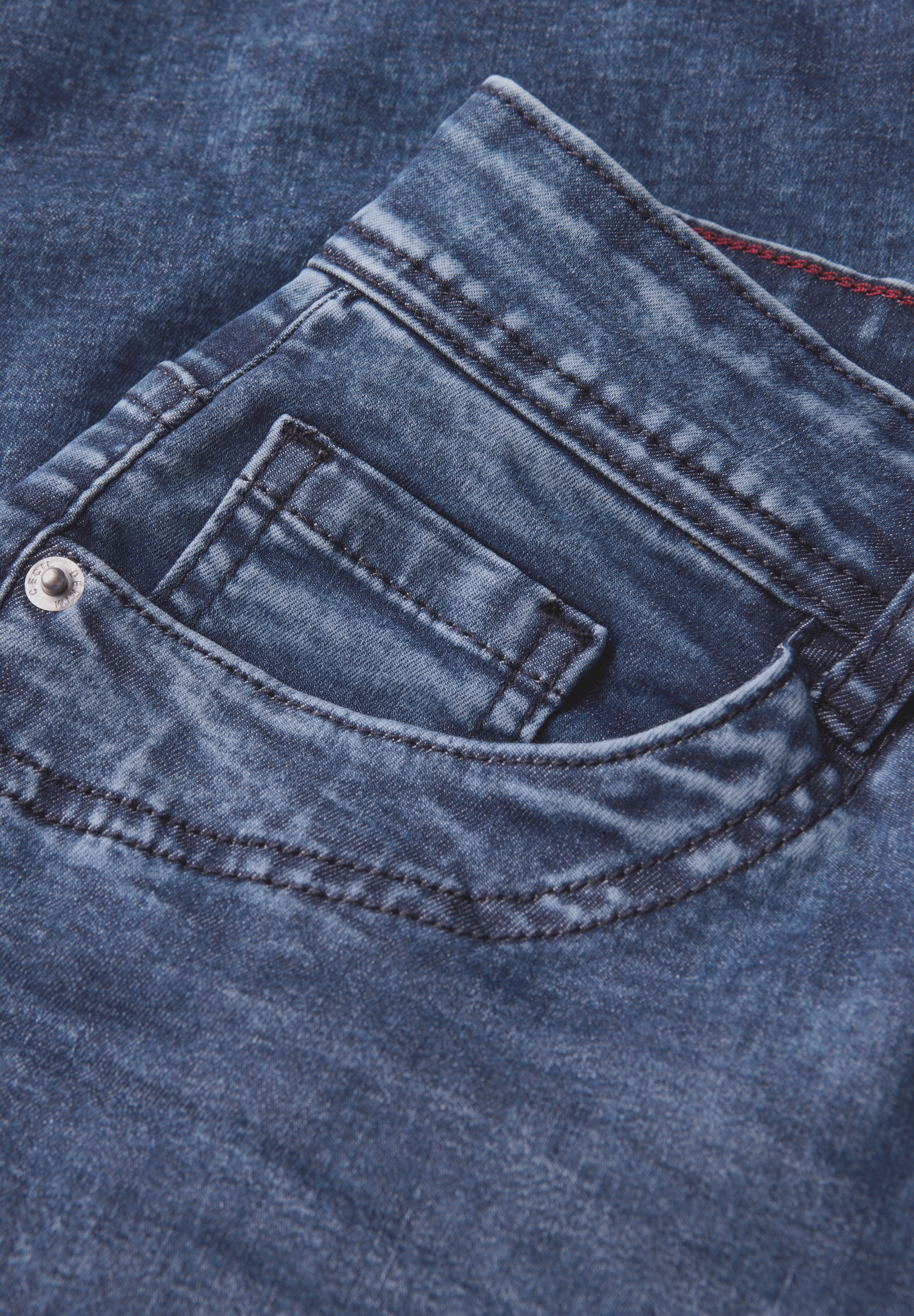 Cecil Slim-fit-Jeans, High Waist
