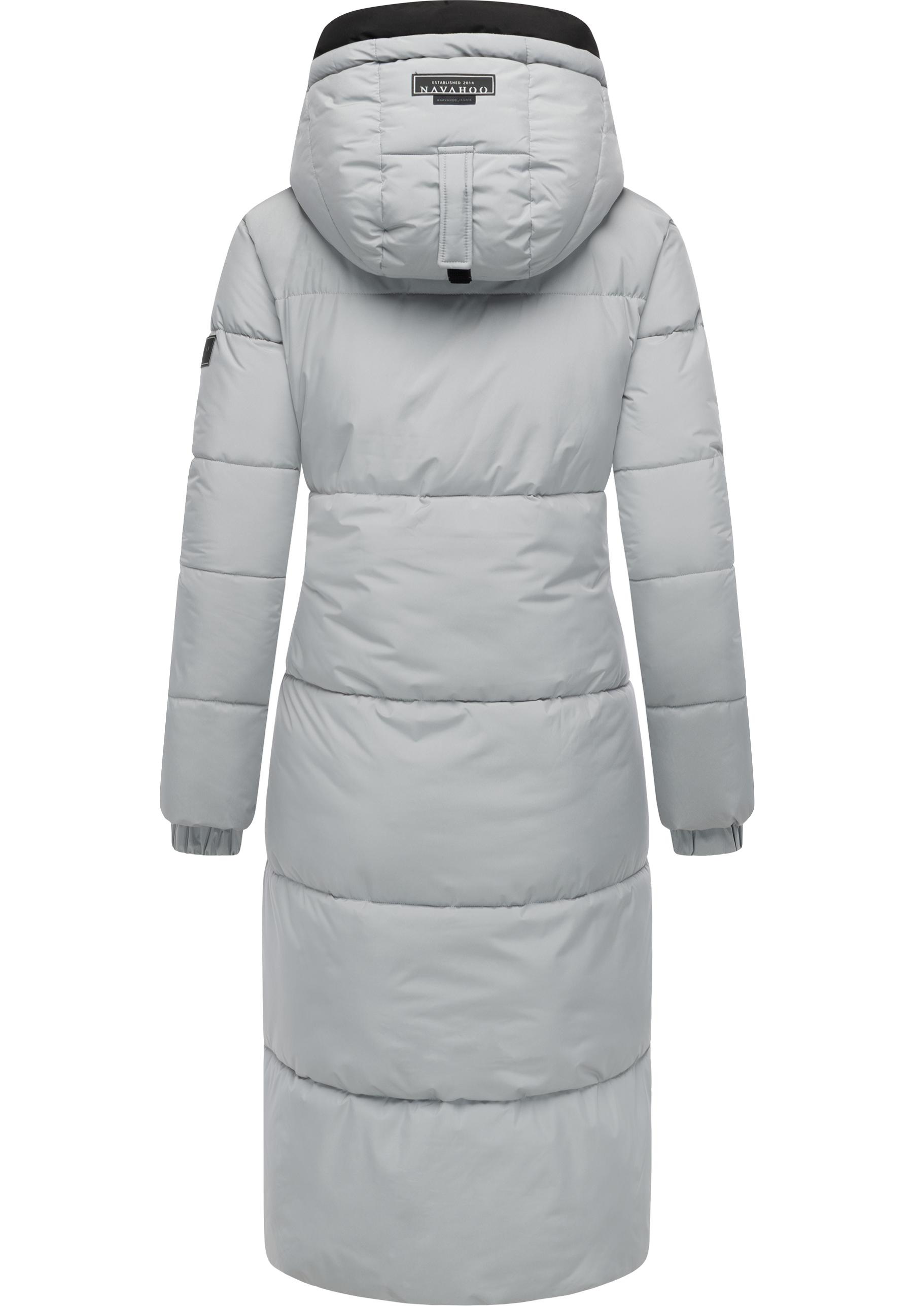 Thumbnail - Navahoo Steppmantel "Taublüte XIV" Gesteppter Damen Mantel mit 2-Wege-Reißverschluss