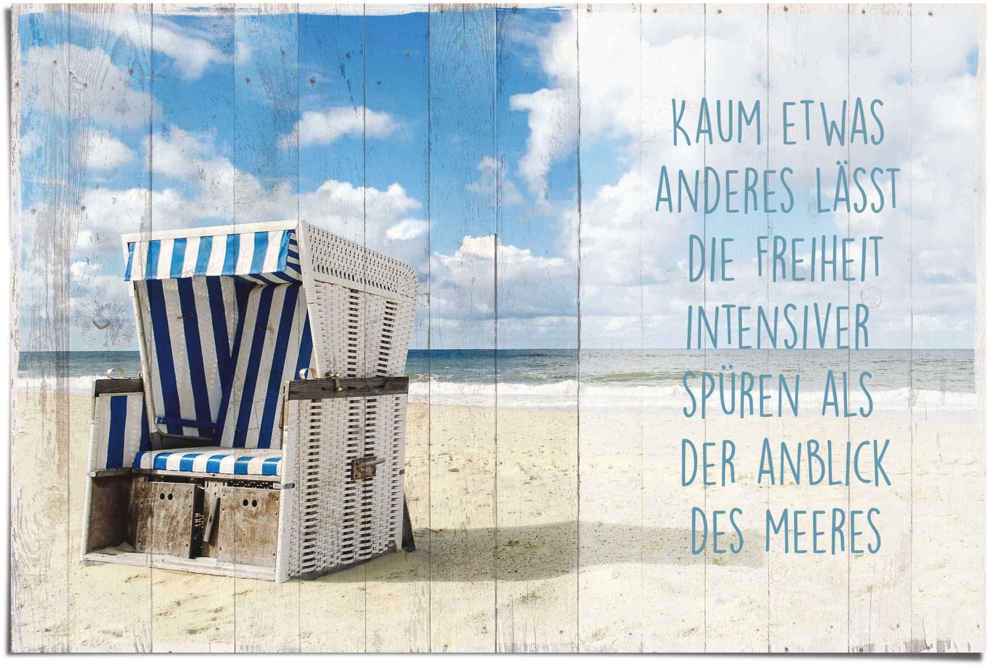 Spruch«, Reinders! Strand am St.) BAUR Poster | (1 »Freiheit kaufen