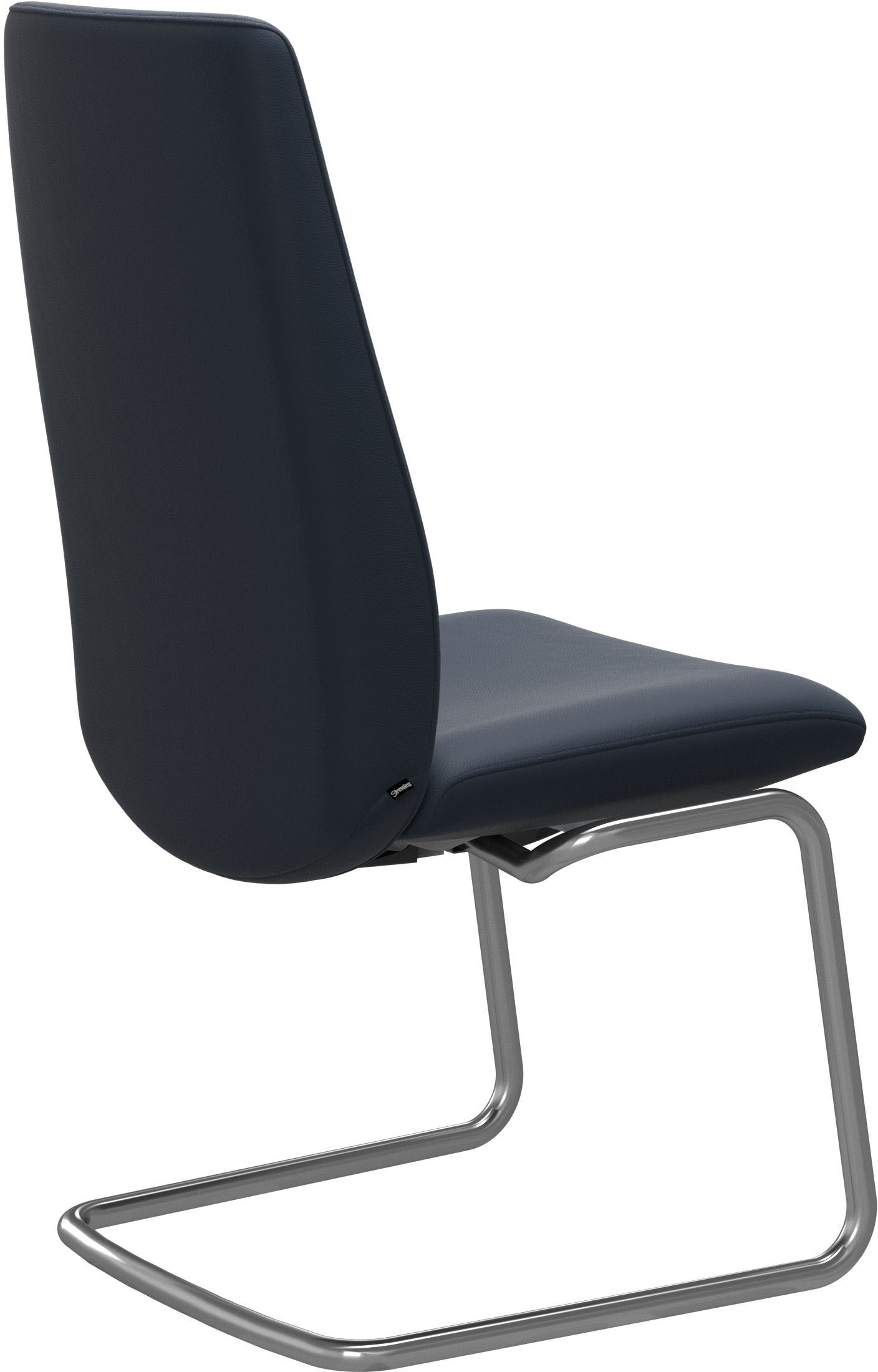 Polsterstuhl STRESSLESS "Laurel", blau (oxford blau paloma, schwarz matt), B:53cm H:105cm T:60cm, Leder PALOMA: PALOMA ist ein durchgefärbtes Semianilin-Möbelleder mit natürlicher Narbung., Stühle, Polsterstuhl, High Back, Größe L, mit Beinen aus Stahl in 2