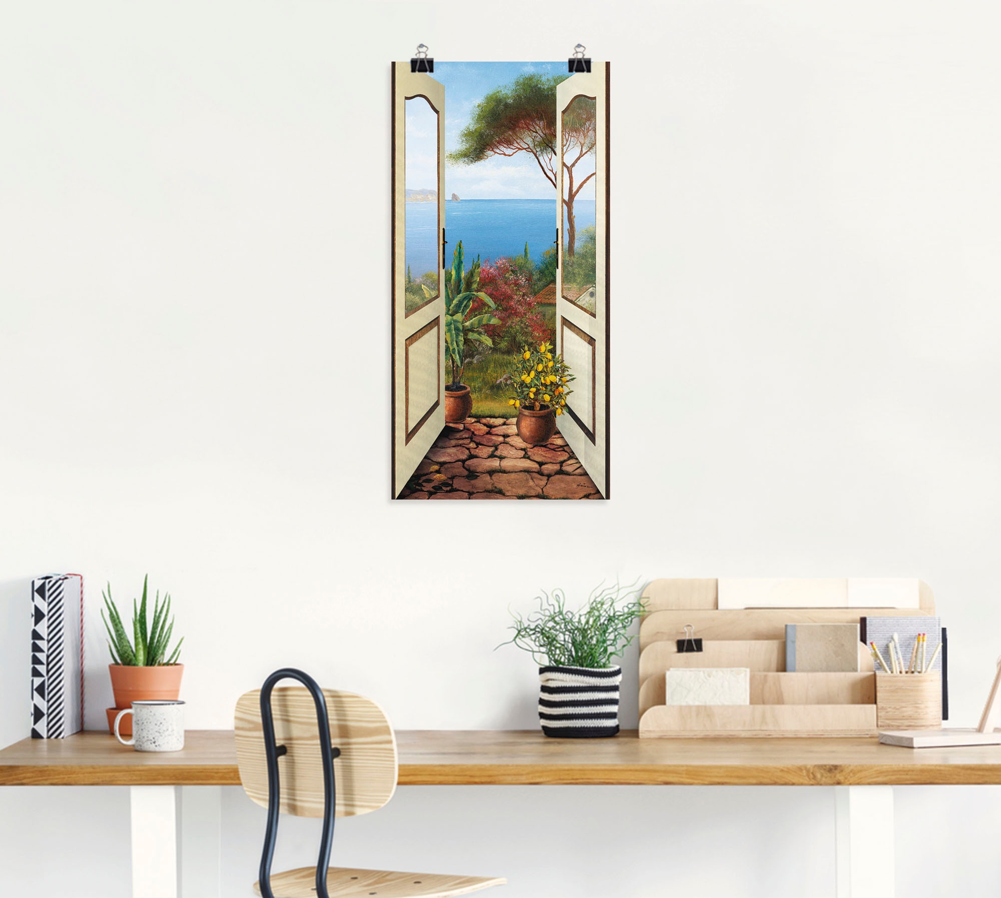 Artland Wandbild »Veranda am Meer«, Küstenbilder, (1 St.), als Alubild, Outdoorbild, Leinwandbild, Poster, Wandaufkleber