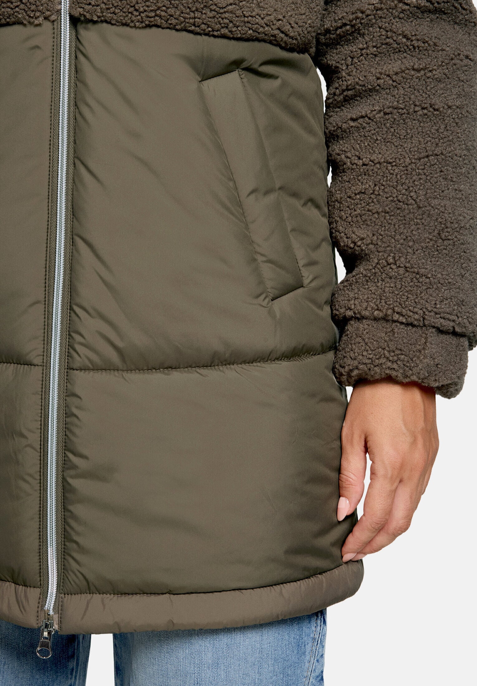 Cartoon Fellimitatjacke »Damen mit Plüsch«