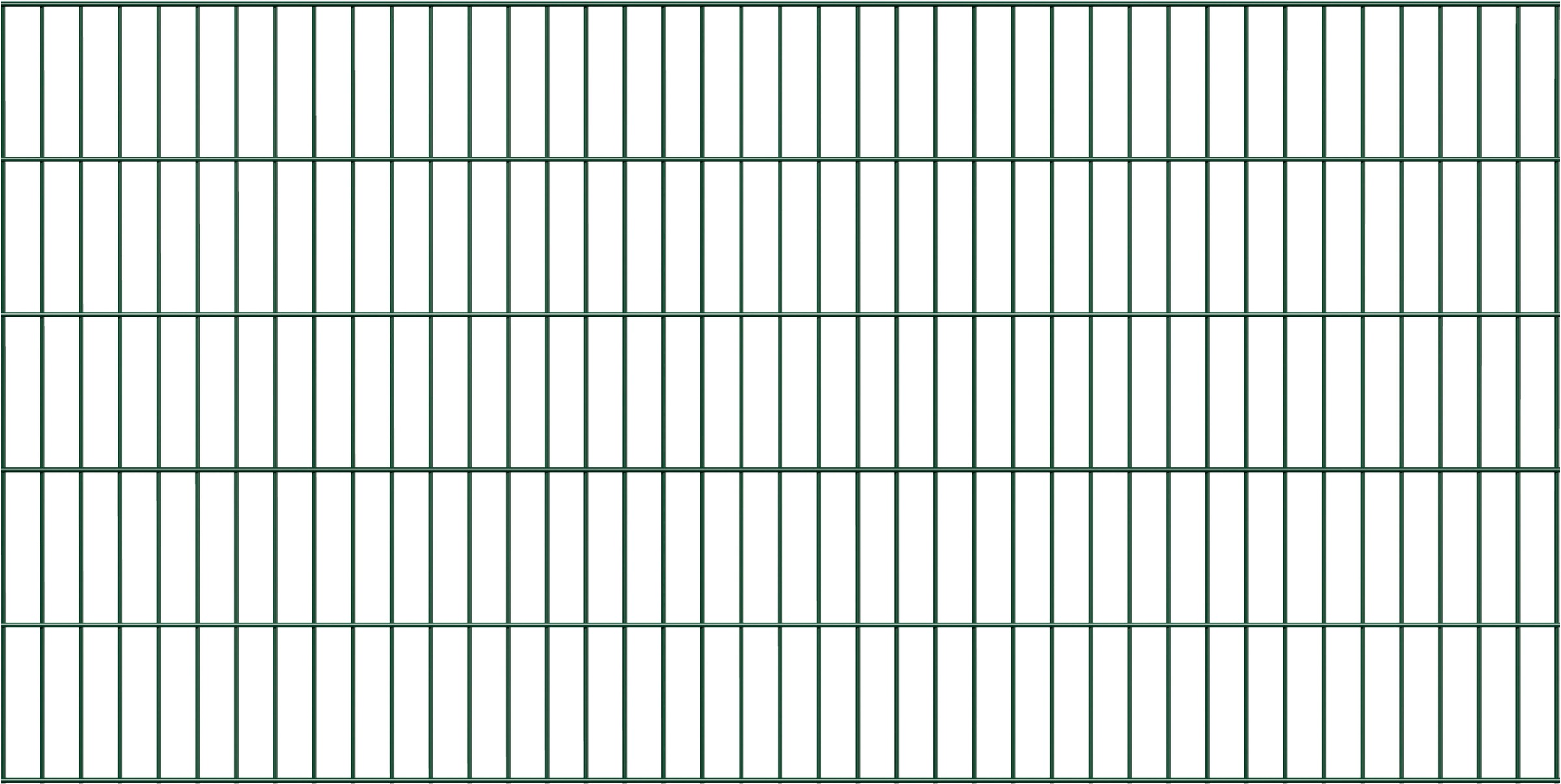 Alberts Doppelstabmattenzaun "Doppelstab-Gittermatte 6/5/6", LxH: 200x100 c günstig online kaufen