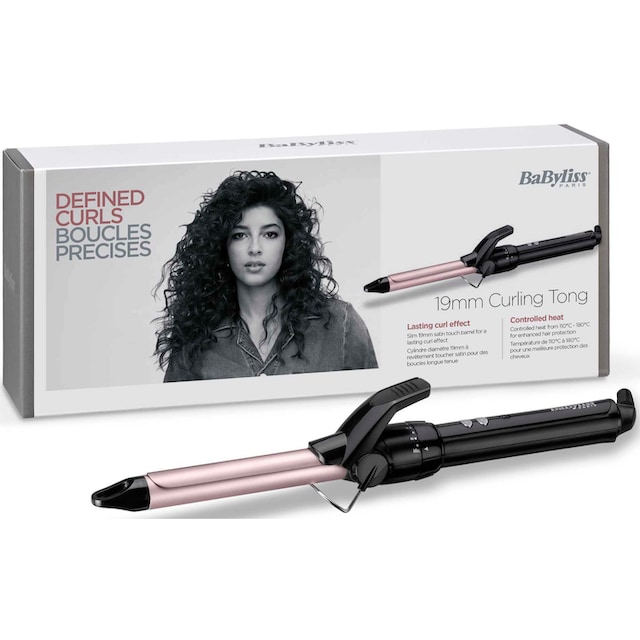 19mm mit BaByliss »C319E«, BAUR Lockenstab Friday Klammer Black Sublim\'touch-Beschichtung, |