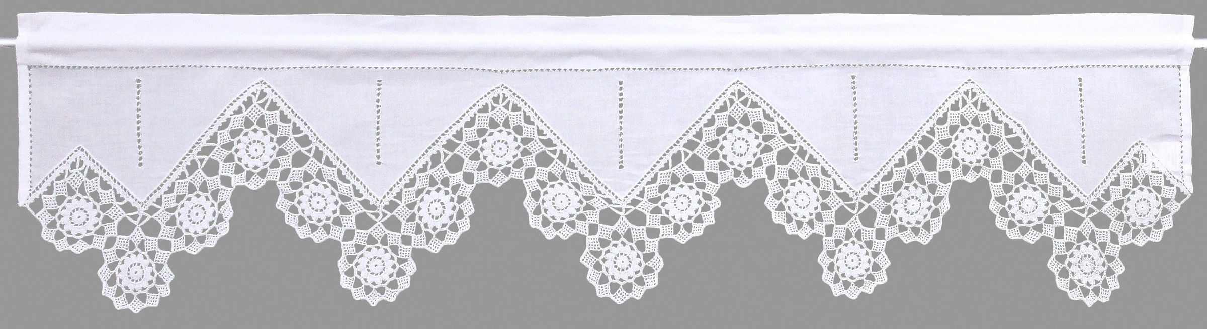 HOSSNER - ART OF HOME DECO Querbehang "Dufour" Stangendurchzug 1 Stk. tlg. günstig online kaufen