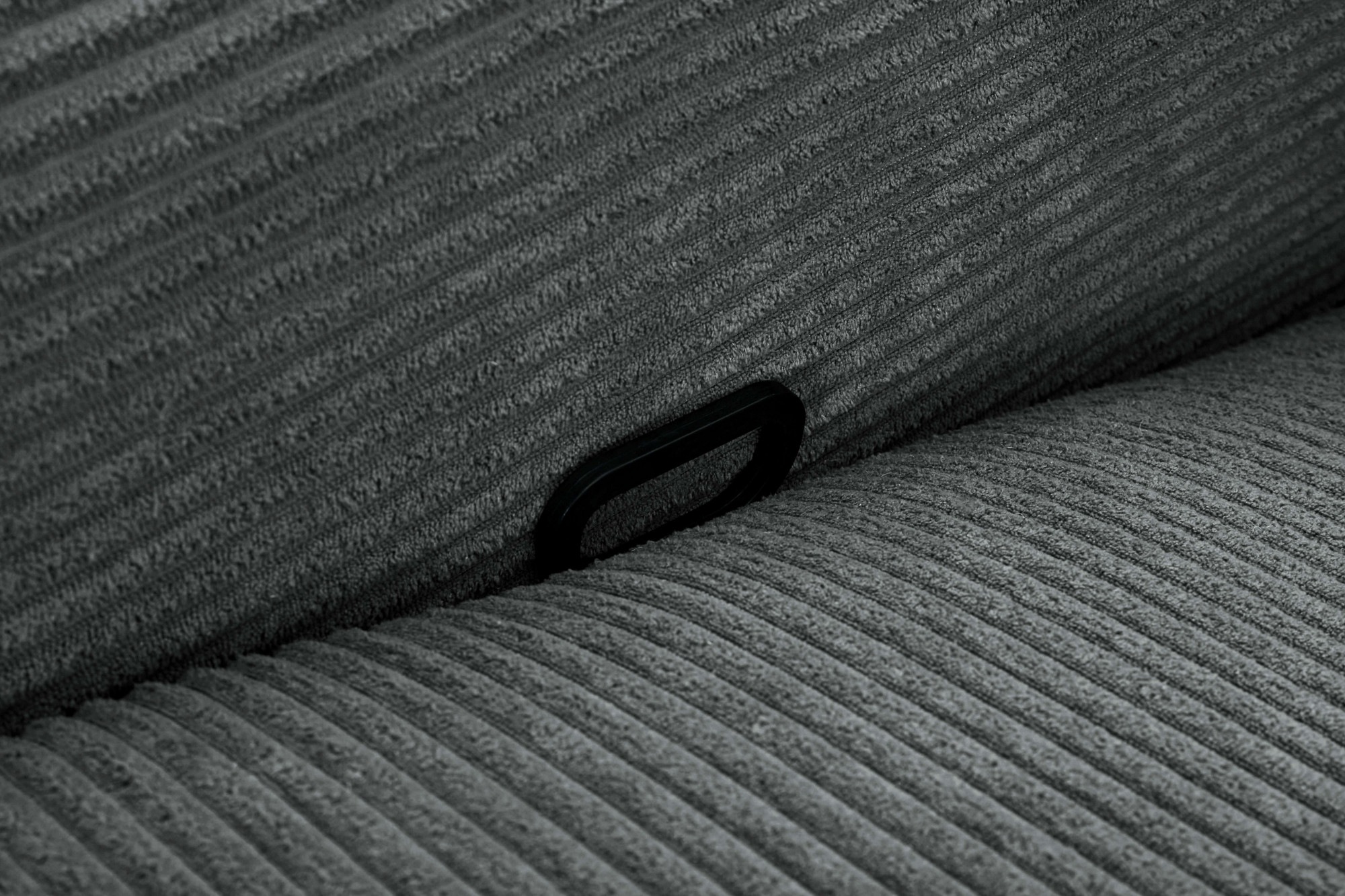 Home affaire Ecksofa »SKAANE in Cord, L-Form, 274 cm, manuelle u. elektrische Funktion,«, rundes Design, Kopfteilverstellung, Federkernpolsterung