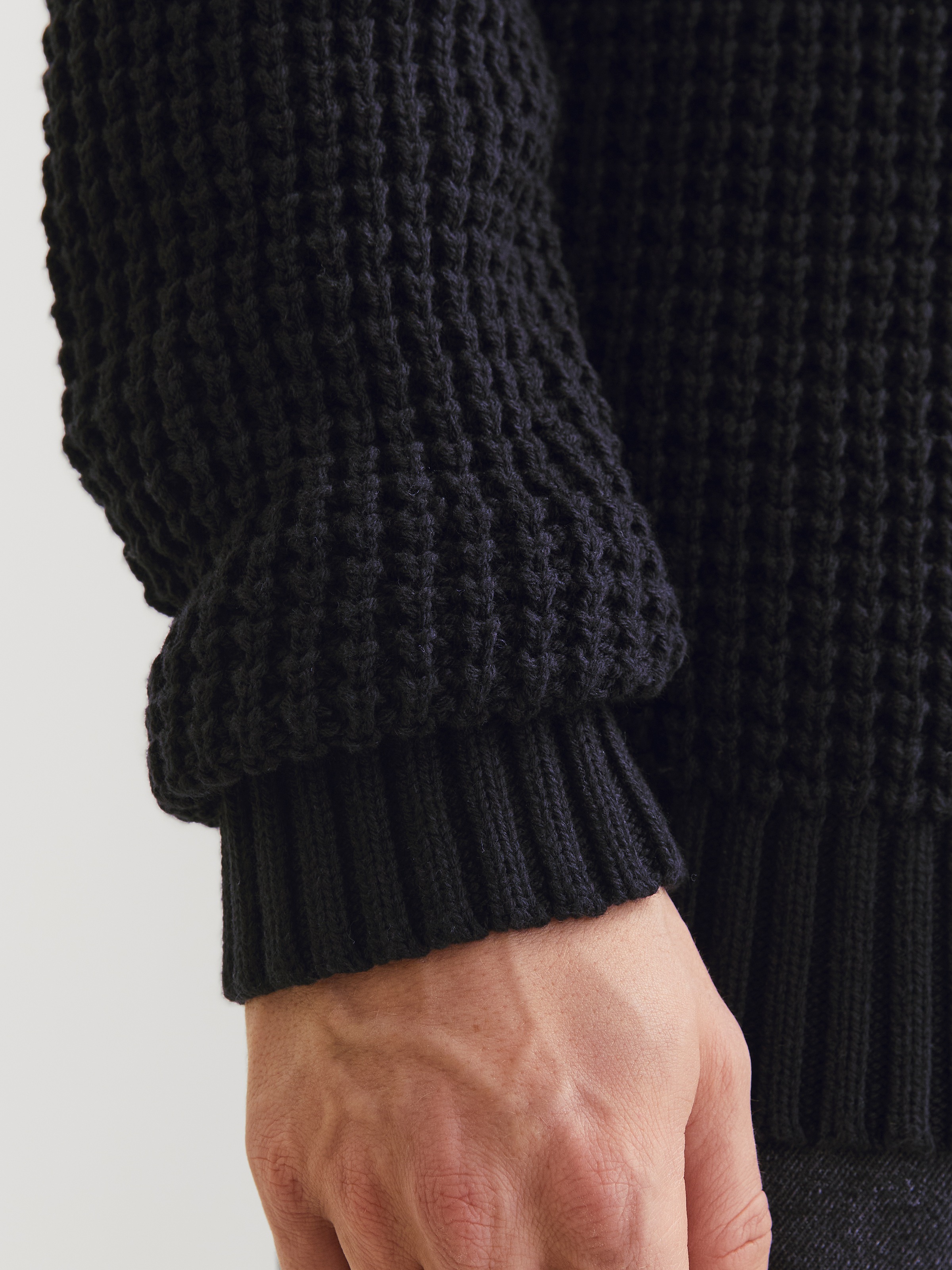 Jack & Jones Rundhalspullover »JCOZION KNIT CREW NECK BF«, mit markanter Struktur