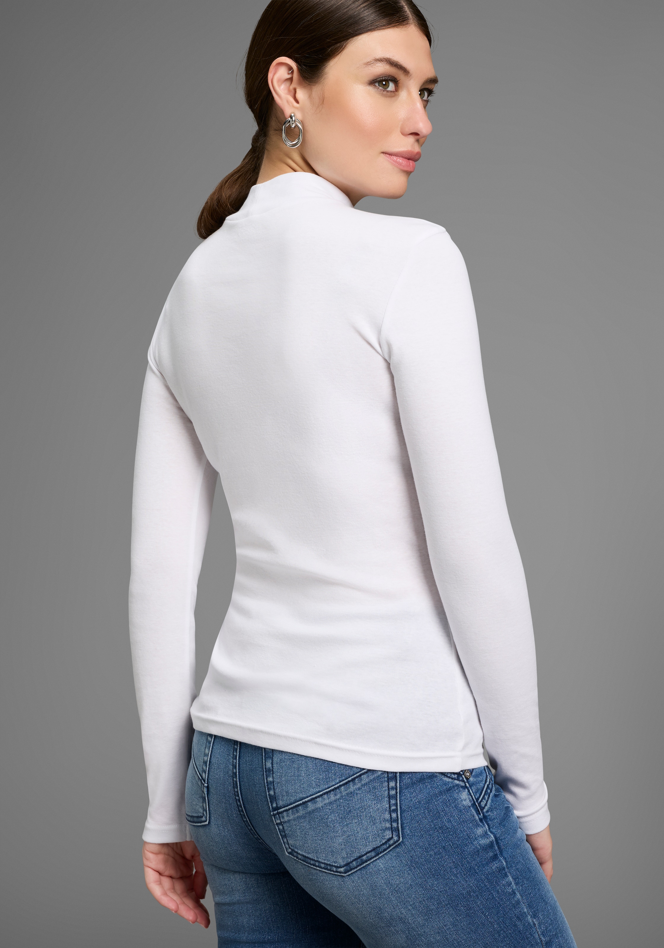 Bruno Banani Rollkragenshirt, (Packung, 2 tlg.), perfektes Basic mit Rollkragen - NEUE KOLLEKTION
