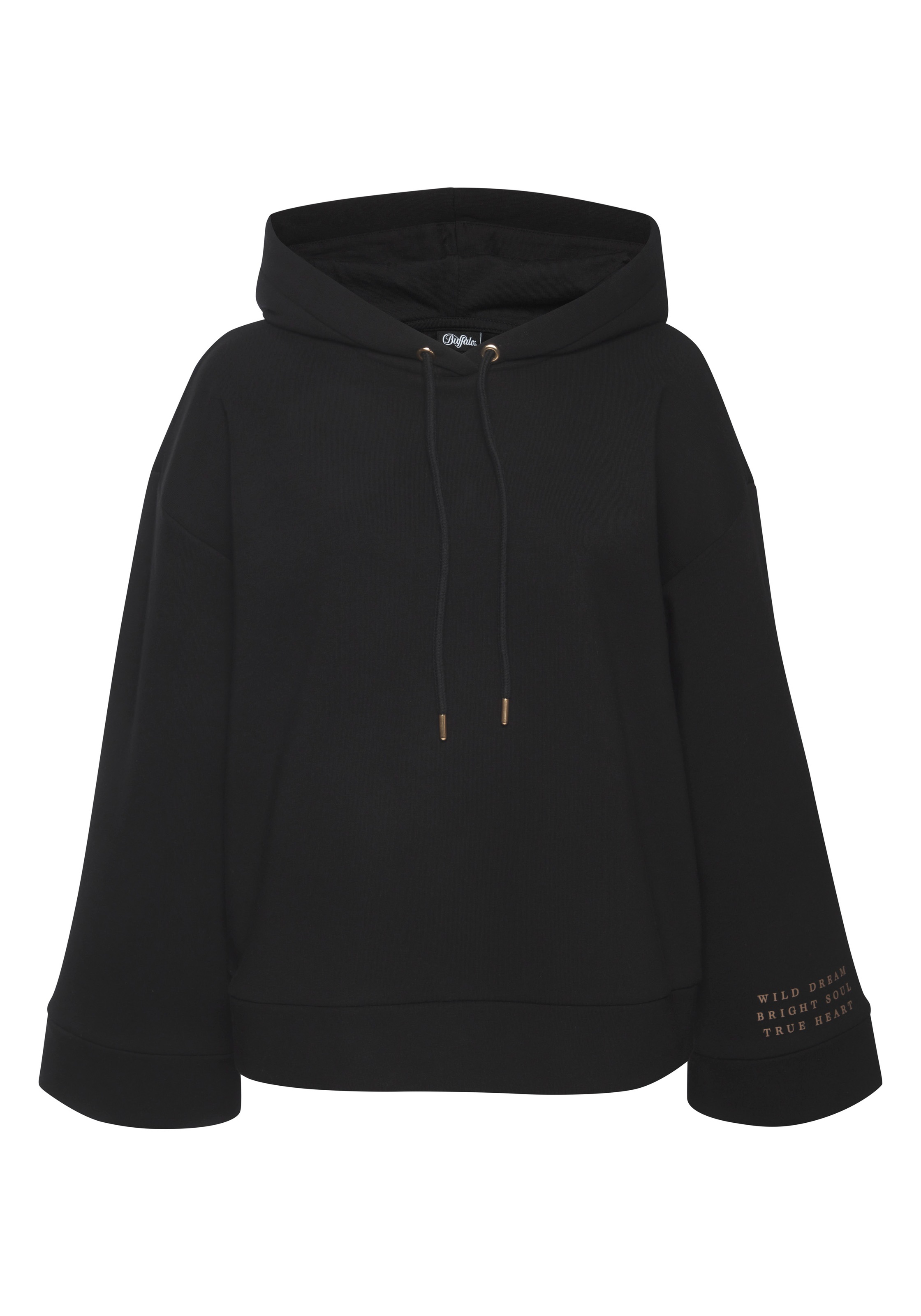 Buffalo Hoodie, mit weiten Ärmel und überschnittenen Schultern günstig online kaufen
