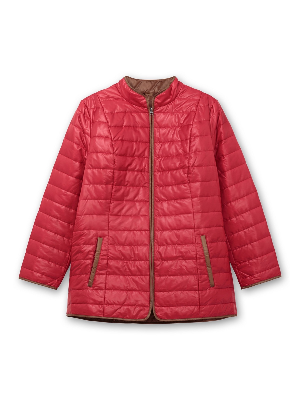 Sheego Steppjacke »Große Größen«, ohne Kapuze, mit Stehkragen und Kontrastdetails