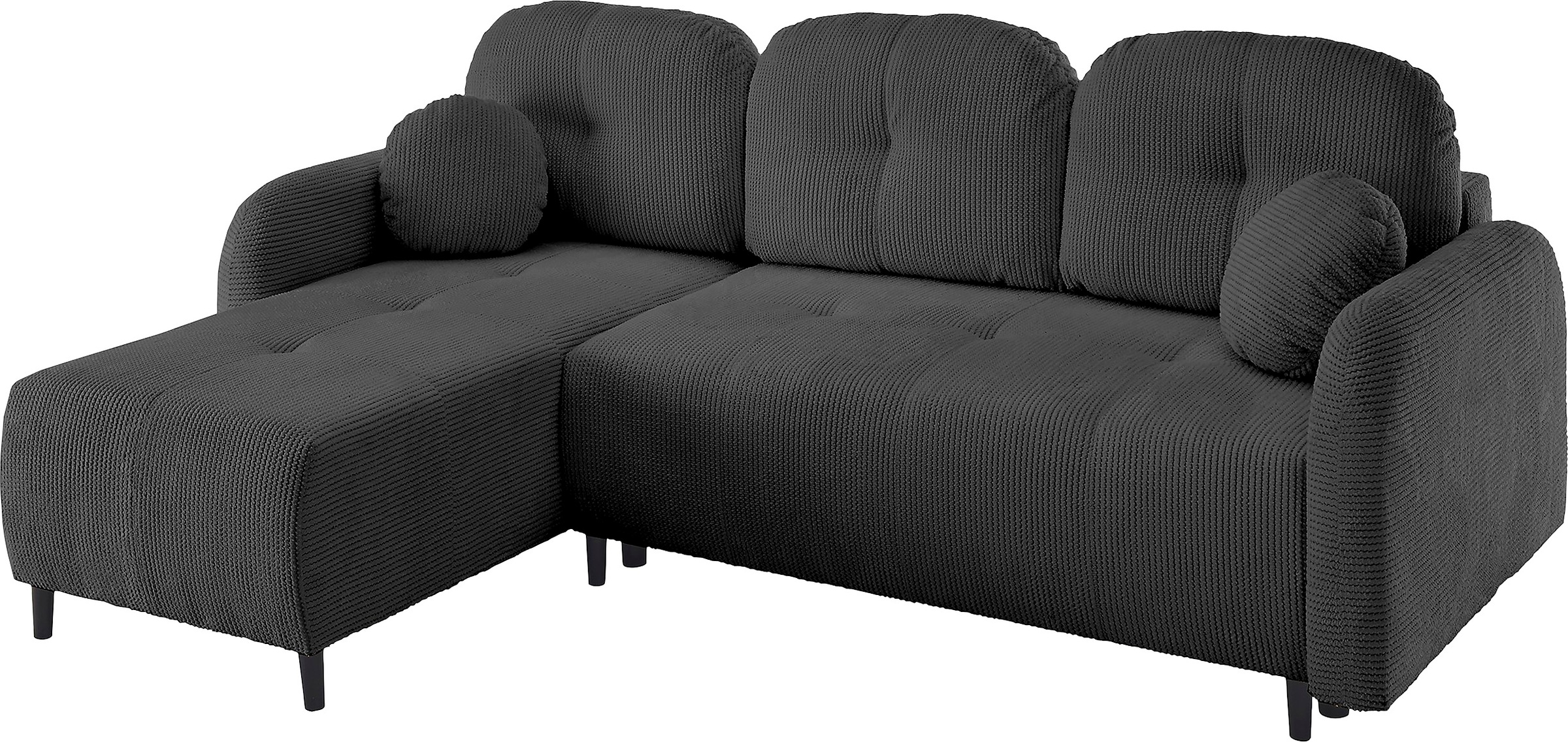 Leonique Ecksofa »BLAISE«, mit Bett-Funktion (Liegefläche 140/200 cm), Zier- und Rückenkissen