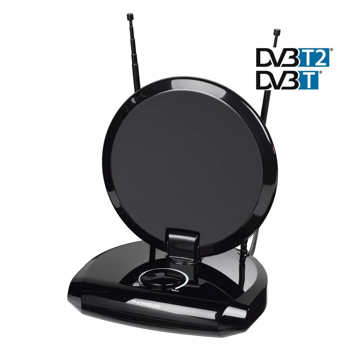 Thomson Innenantenne »DVB T2 Zimmerantenne, TV Antenne, Radioantenne, DAB+«, - Technologie: DVB-T
- Form: Ringantenne