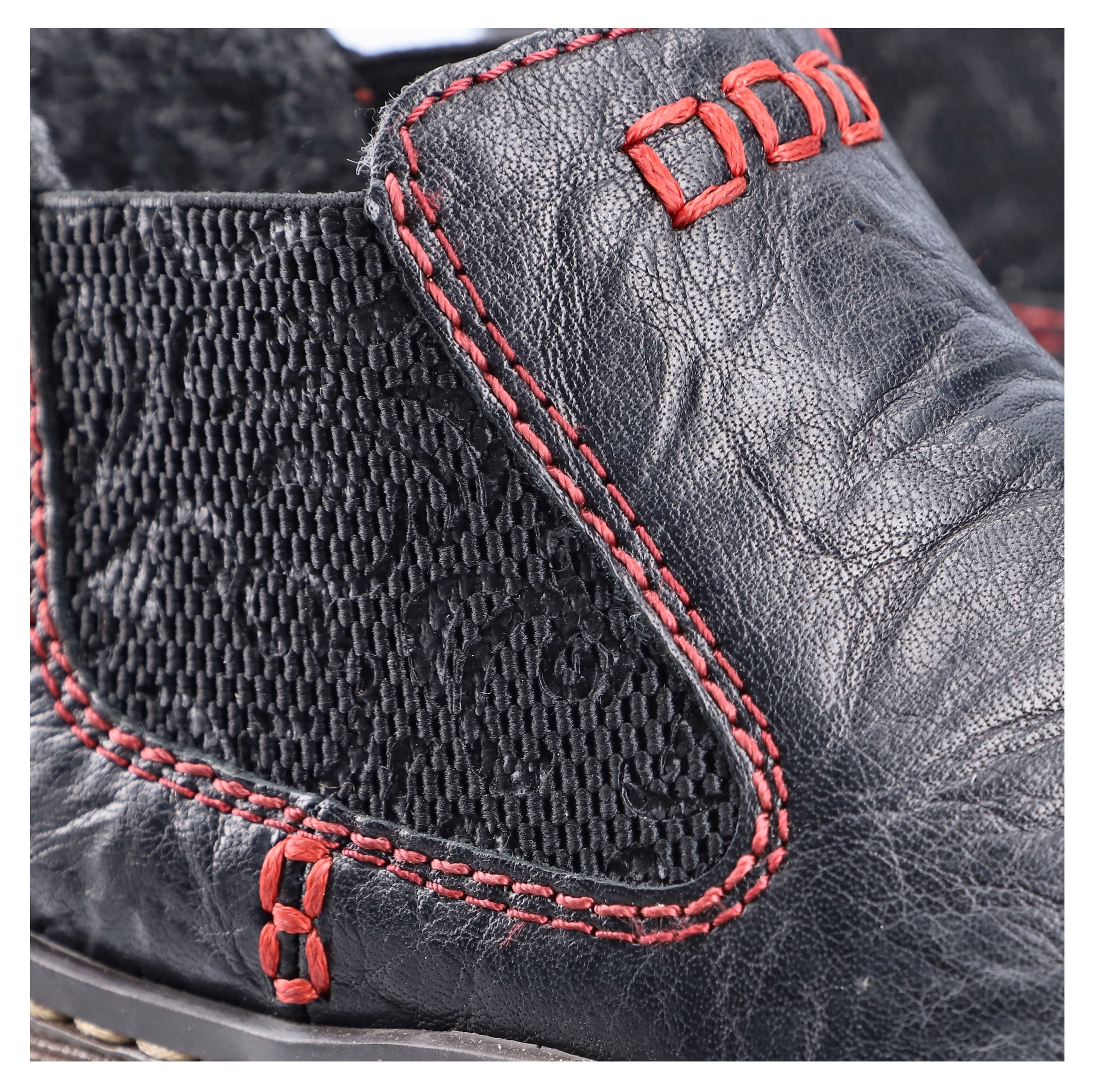 Thumbnail - Rieker Chelseaboots, Stiefelette, Boots, Schlupfschuh mit gemustertem Stretcheinsatz