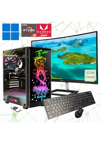 Gaming-PC-Komplettsystem »Rockstar SET2464«, Windows 11,inklusive 32" Curved Monitor...