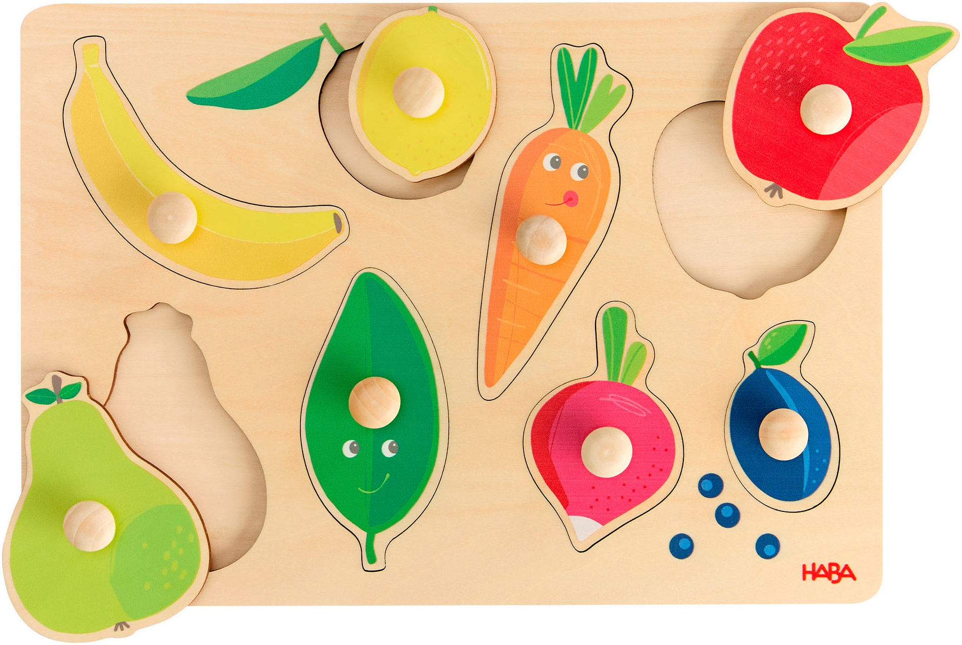 Haba Steckpuzzle »Obst & FarbenFarben«, (8 tlg.)