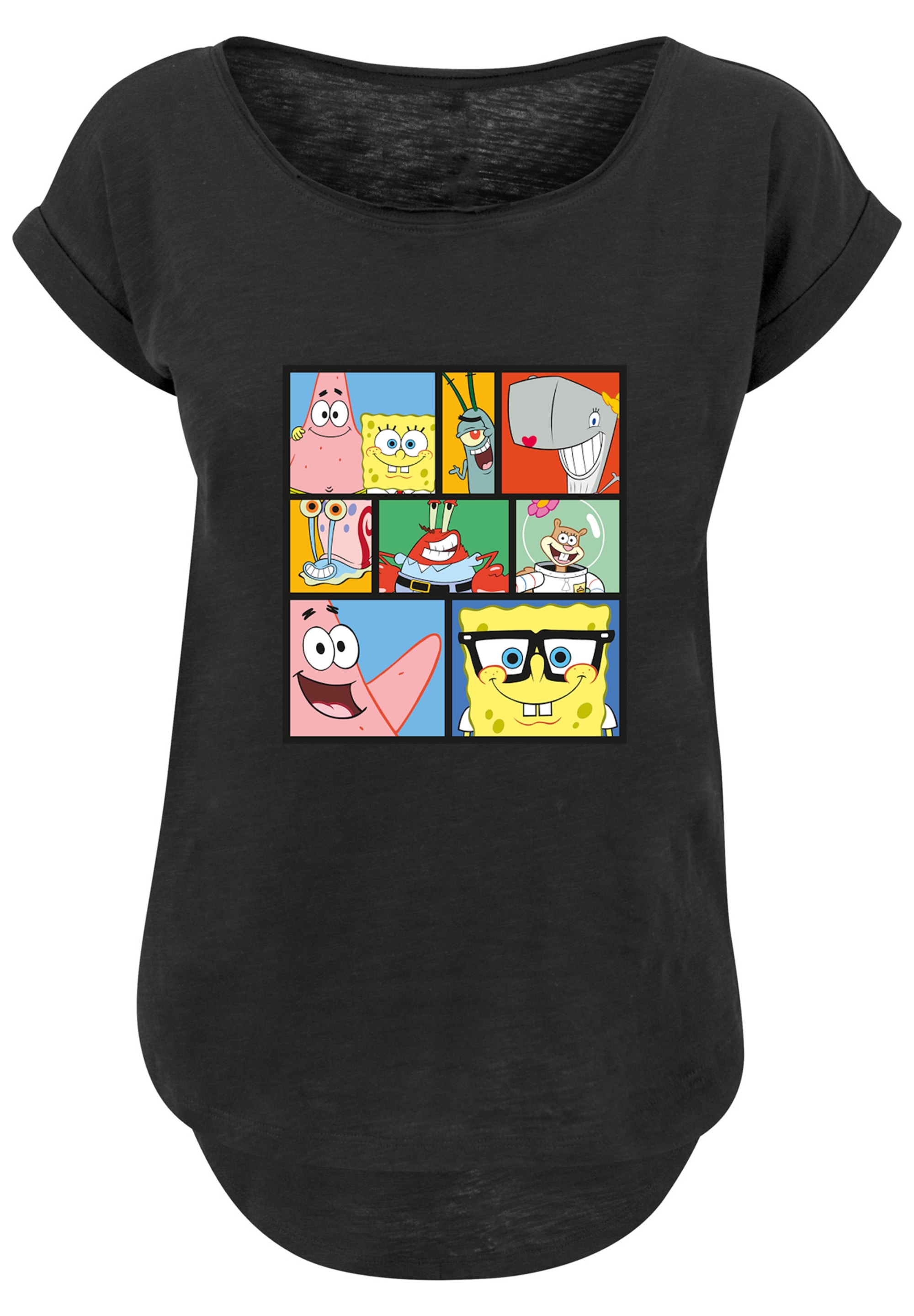 F4NT4STIC T-Shirt »'Spongebob Schwammkopf Collage'«, Print