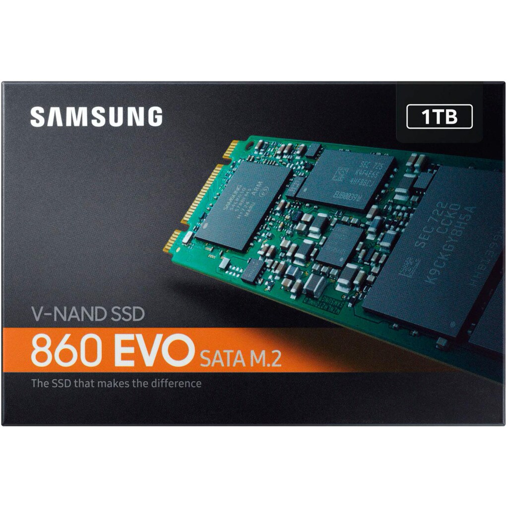 Samsung interne SSD »860 EVO SATA M.2-PCIe«, Anschluss SATA M.2