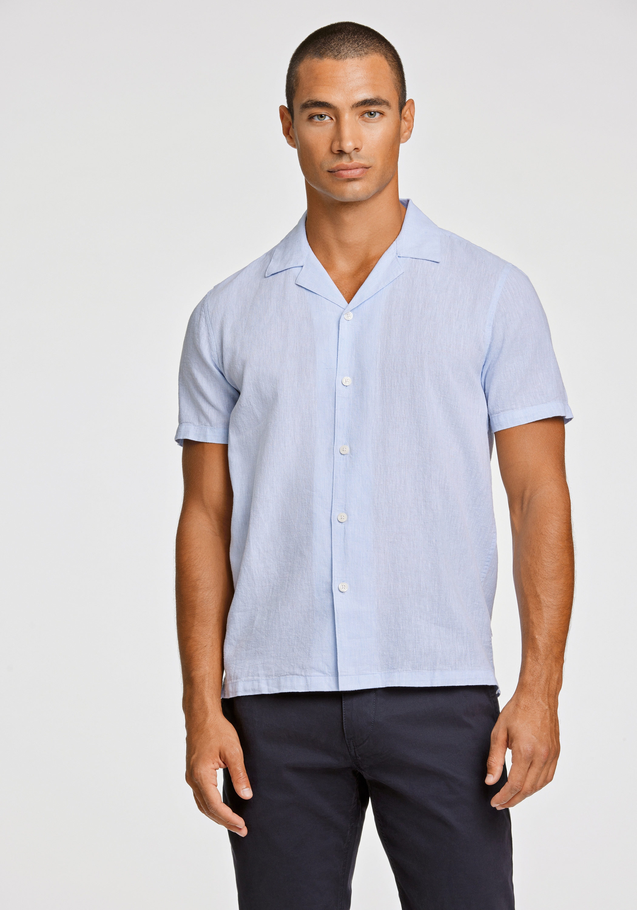 LINDBERGH "Leinenhemd (Kurzarm) Relaxed Fit"