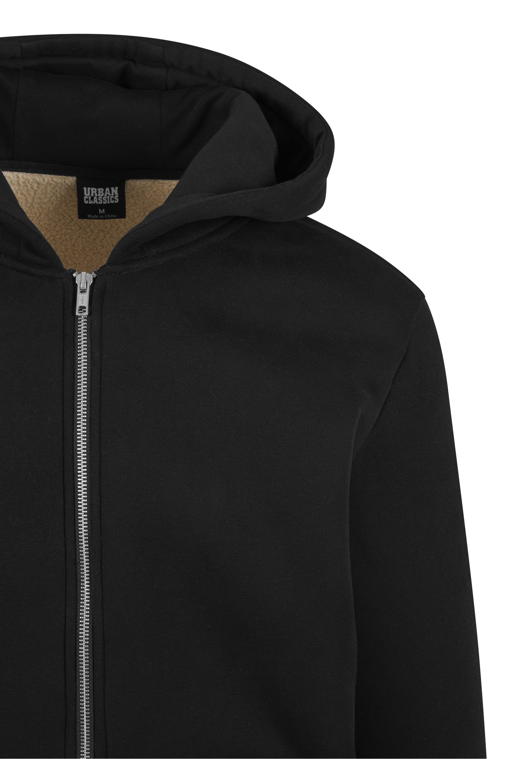 URBAN CLASSICS Kapuzenpullover »Urban Classics Bonded Sherpa Zip Hoody« 1
