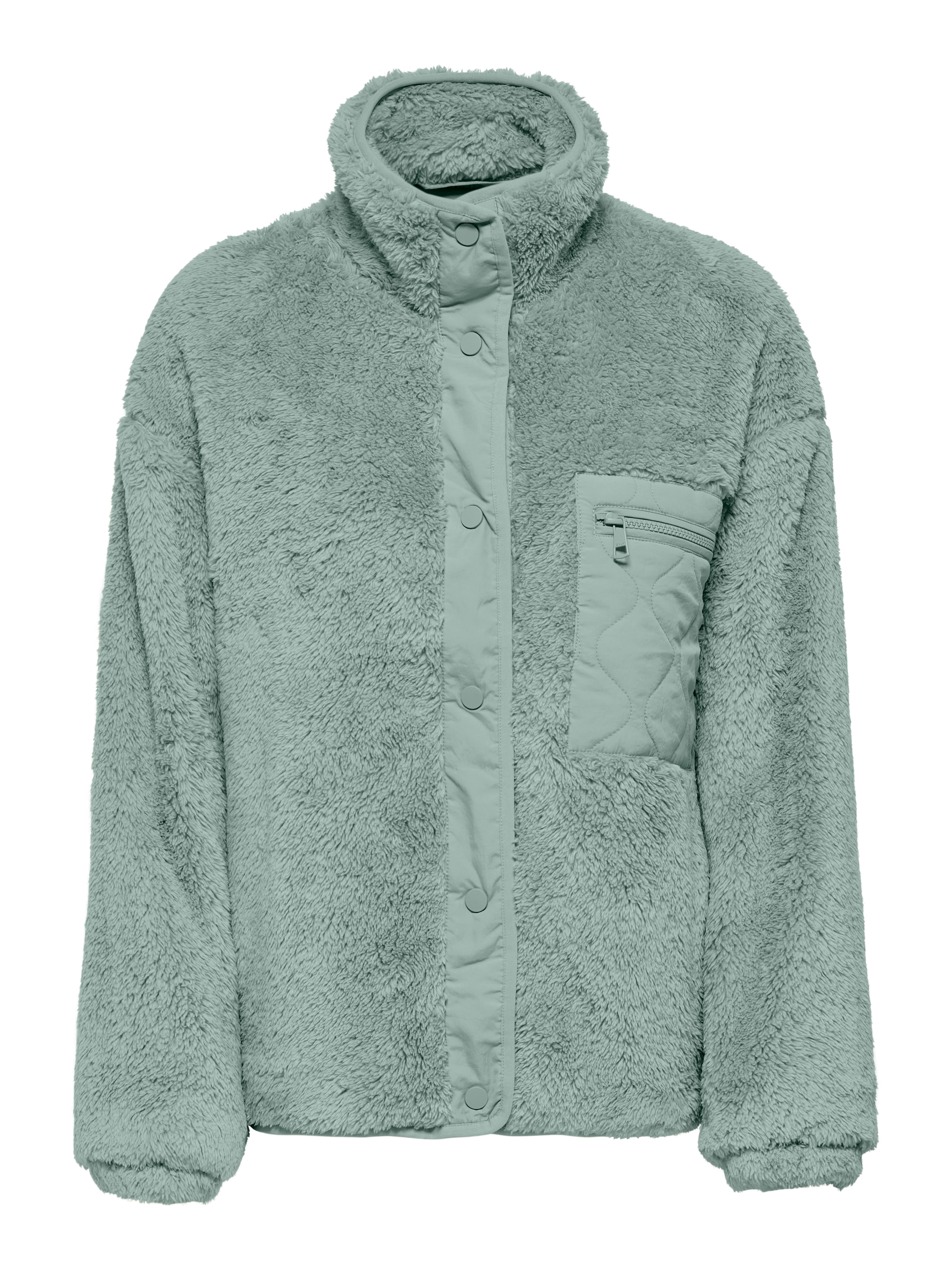 ONLY Plüschjacke "ONLCONTACT LIFE OVERSIZED CC OTW" ohne Kapuze Kunstfaser
