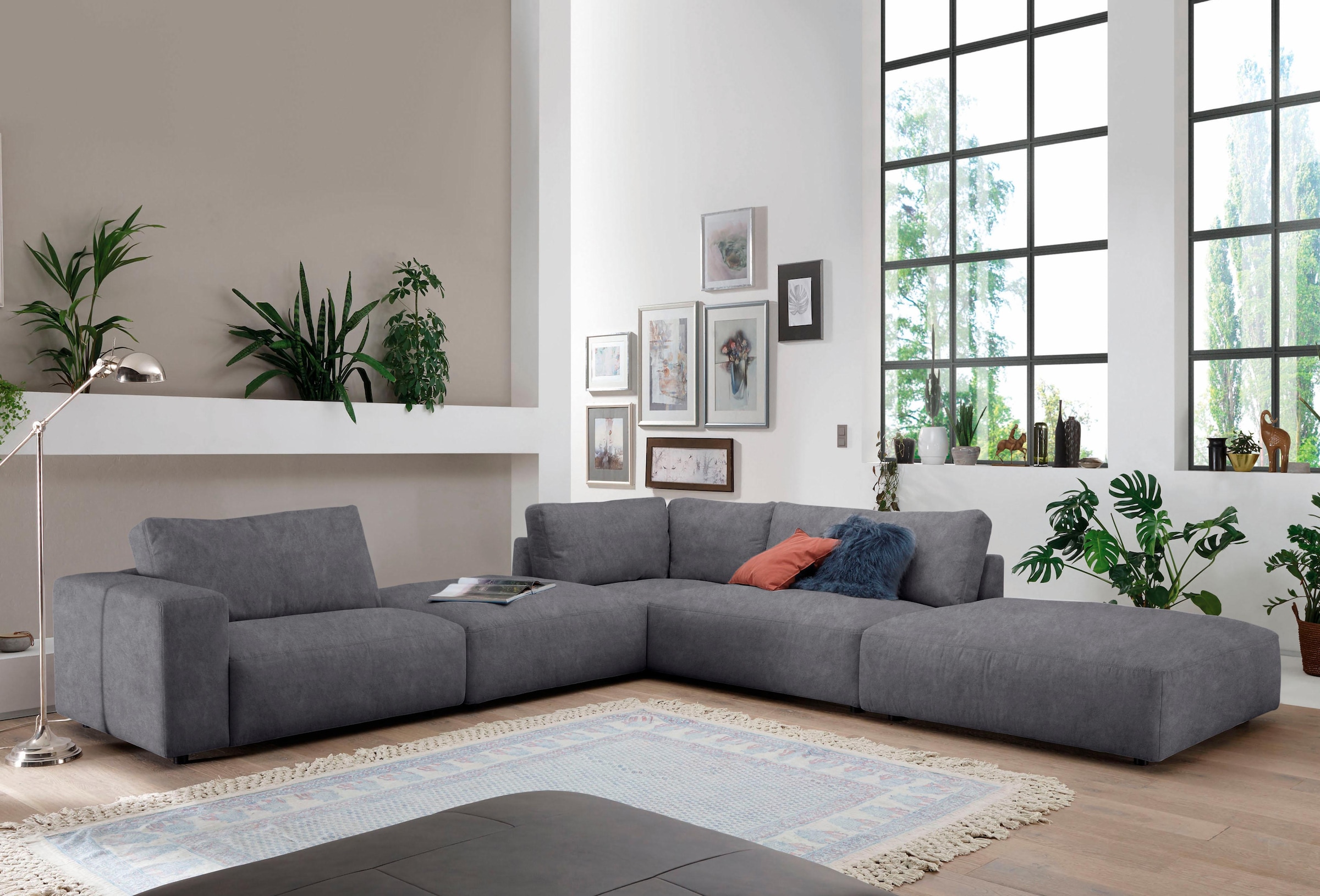 Musterring Ecksofa "LUCIA L-Form" in vielen Qualitäten und 4 verschieden Nähten