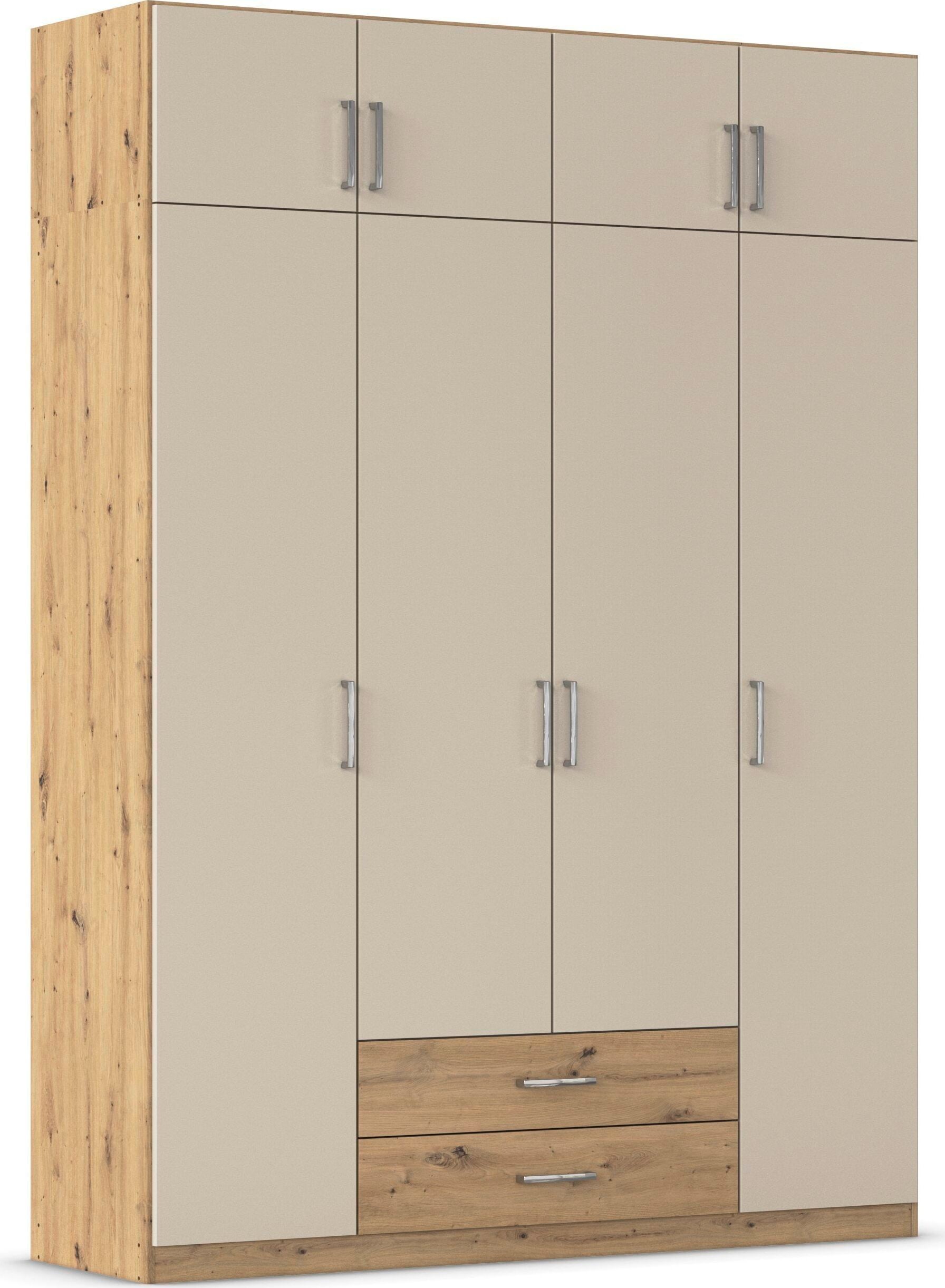 rauch "Schrank Garderobe Wäscheschrank GAMMA in 4 Breiten 91-226 cm" 3 verschiedene Ausstattungen BASIC/CLASSIC/PREMIUM (inkl. SOFT-CLOSE), mit Schubladen und Schrankaufsatz, schlichtes Design MADE IN GERMANY