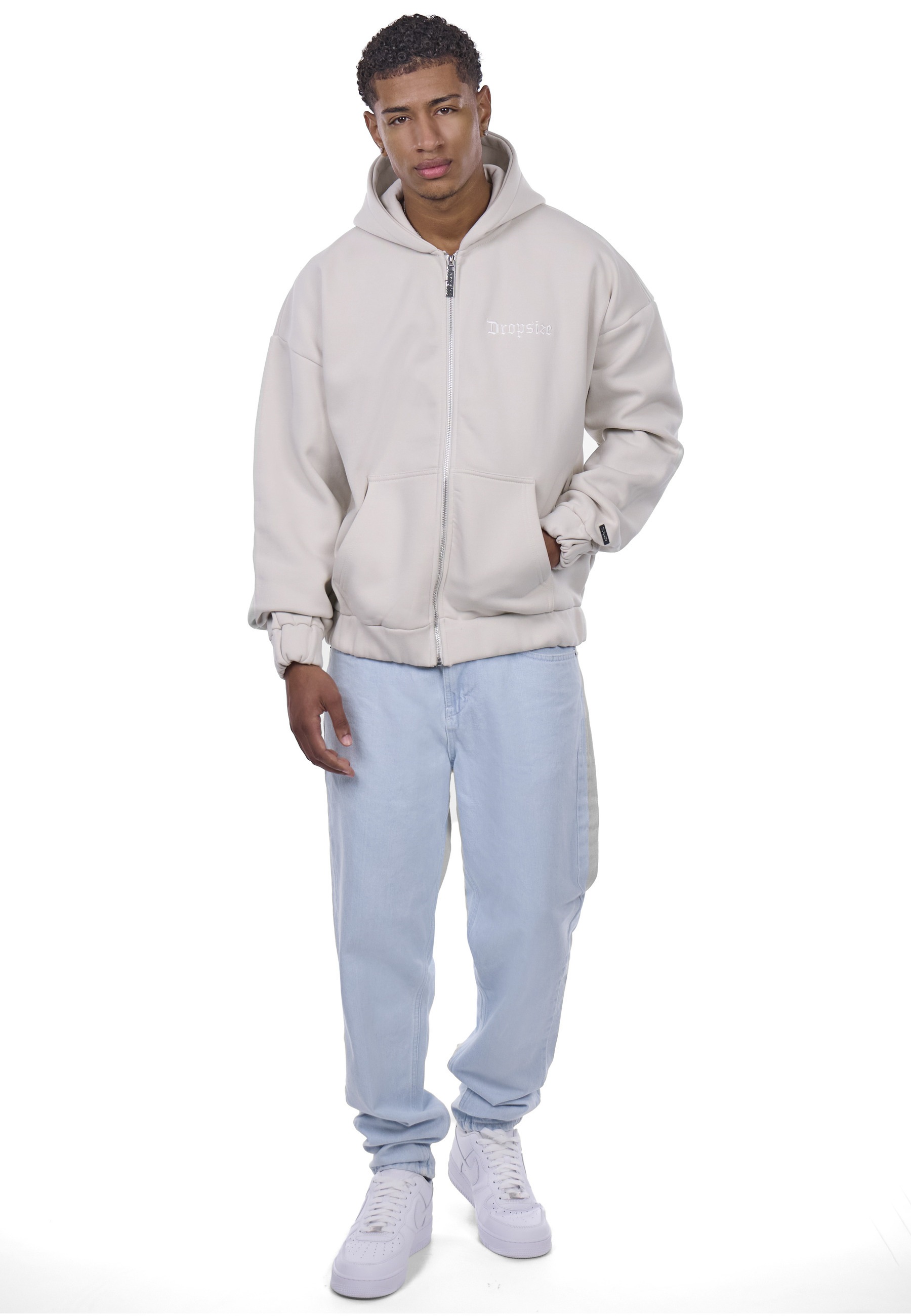 Dropsize Kapuzenpullover »Dropsize HEAVY OVERSIZE EMBO ZIPPER HOODIE« 1