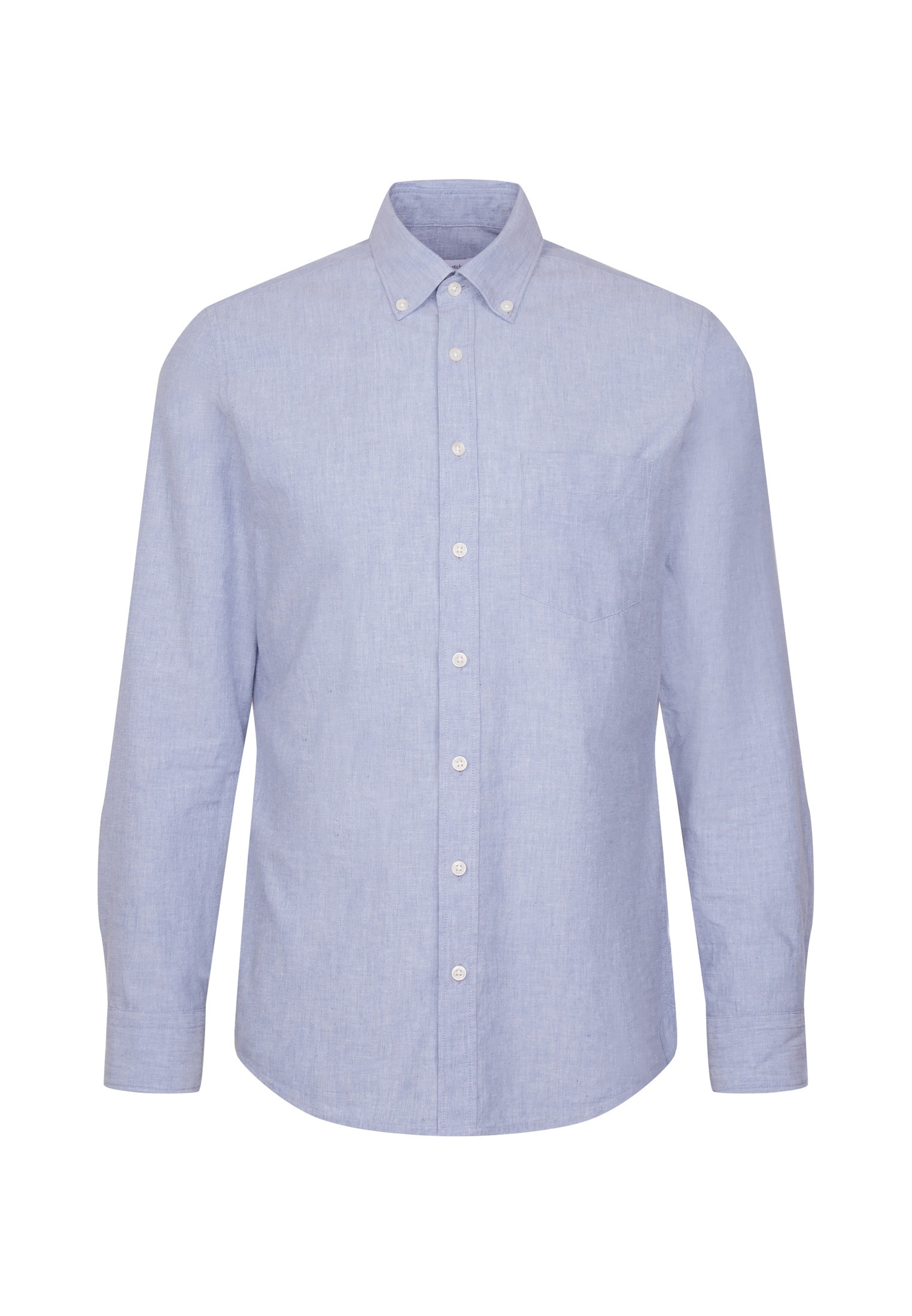 seidensticker Leinenhemd Slim 1/1 Button-Down-Kragen Uni