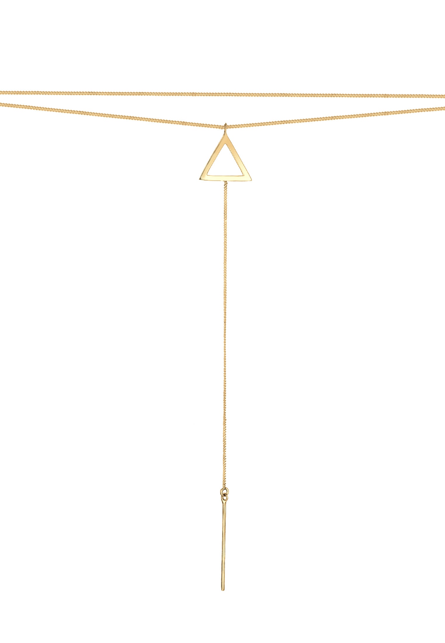 Elli Choker »Halskette Choker Y-Kette Dreieck 925 Silber«