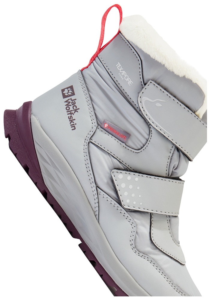 Jack Wolfskin Winterstiefel »POLAR BEAR-G TEXAPORE MID VC K«  Kinder-Winterstiefel, wasserdicht, warm gefüttert