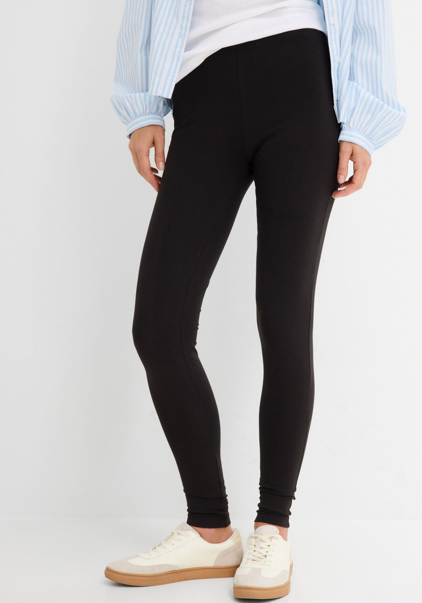 bonprix Leggings  aus Baumwolle und Elasthan, schmale Passform, mit Elastikbund