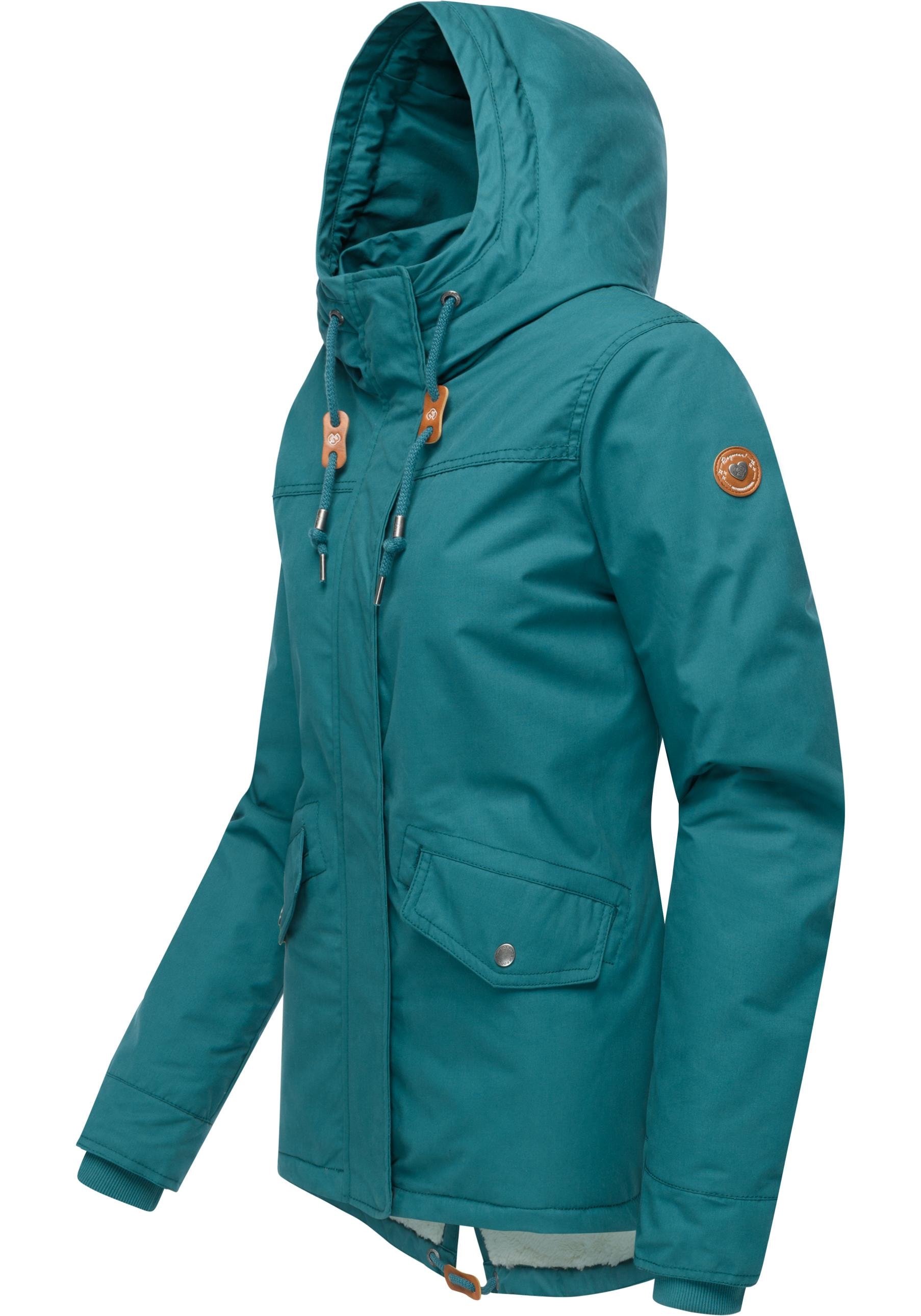 Ragwear Winterjacke »Parkker Warm YOUMODO«, mit Kapuze, Winter Parka mit kuscheligem Teddy-Innenfutter