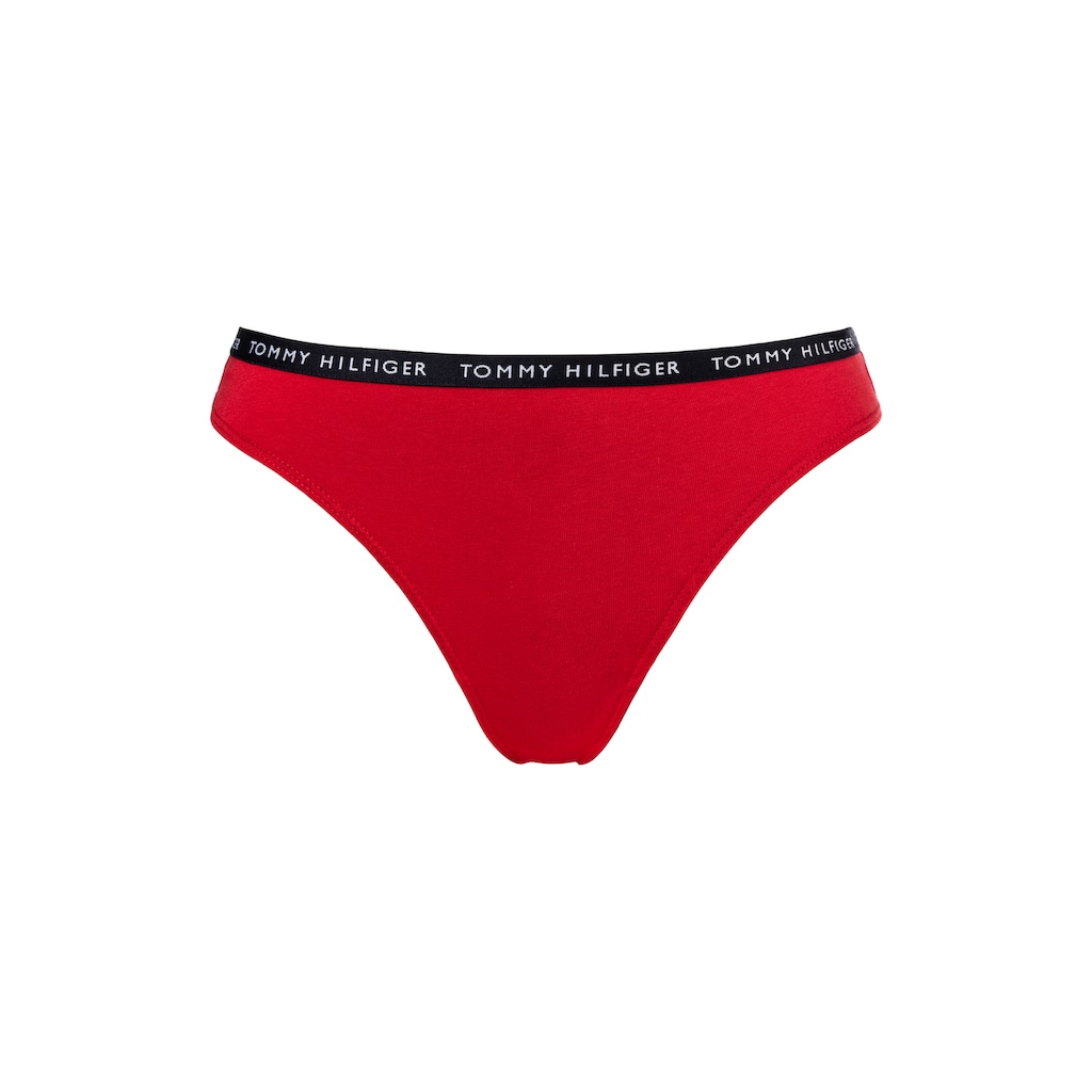 Tommy Hilfiger Underwear T-String, (3 St.), mit schmalem Logobündchen