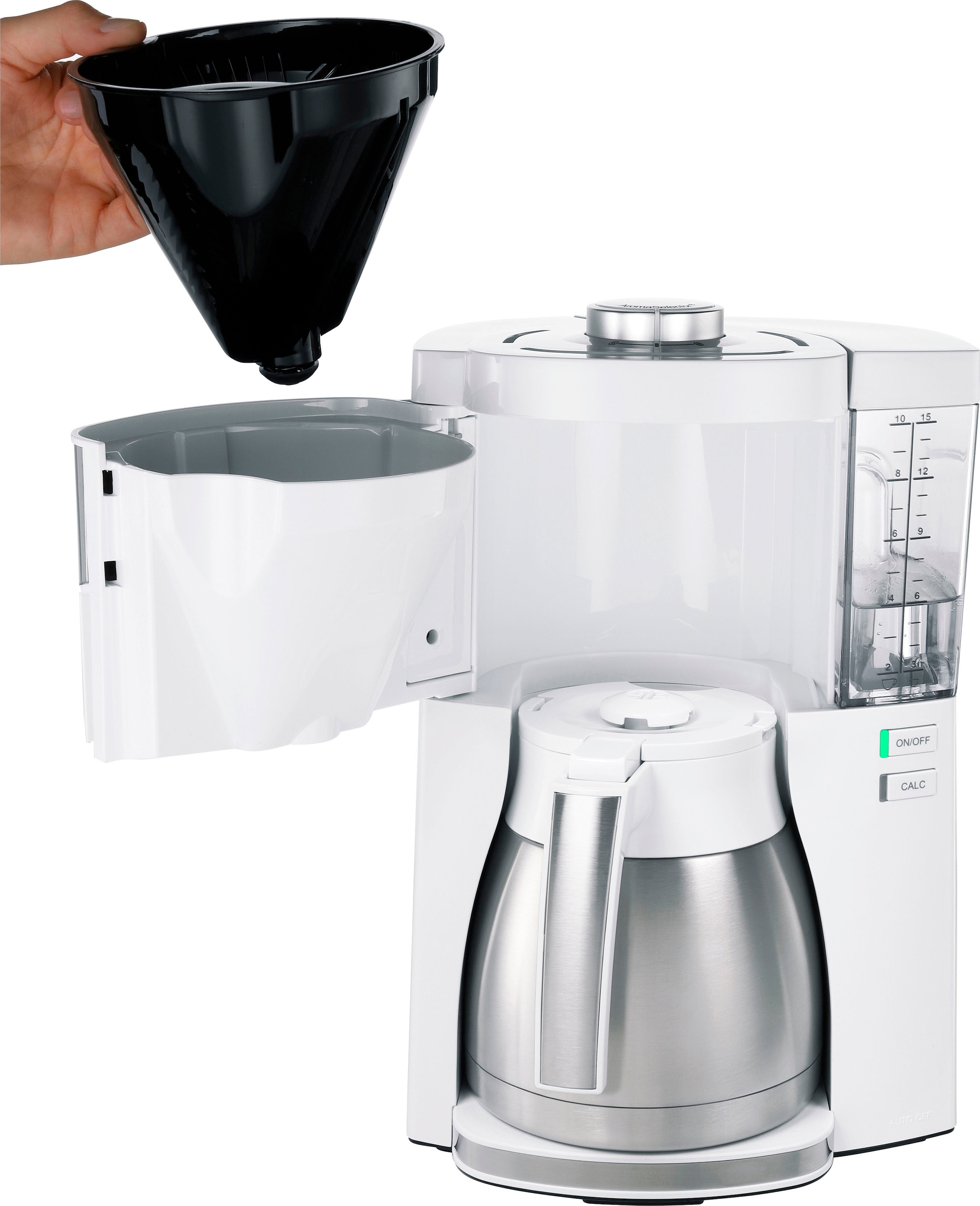 Melitta Filterkaffeemaschine »Look® Therm Perfection 1025-15«, 1,25 l Kaffeekanne, Papierfilter, 1x4