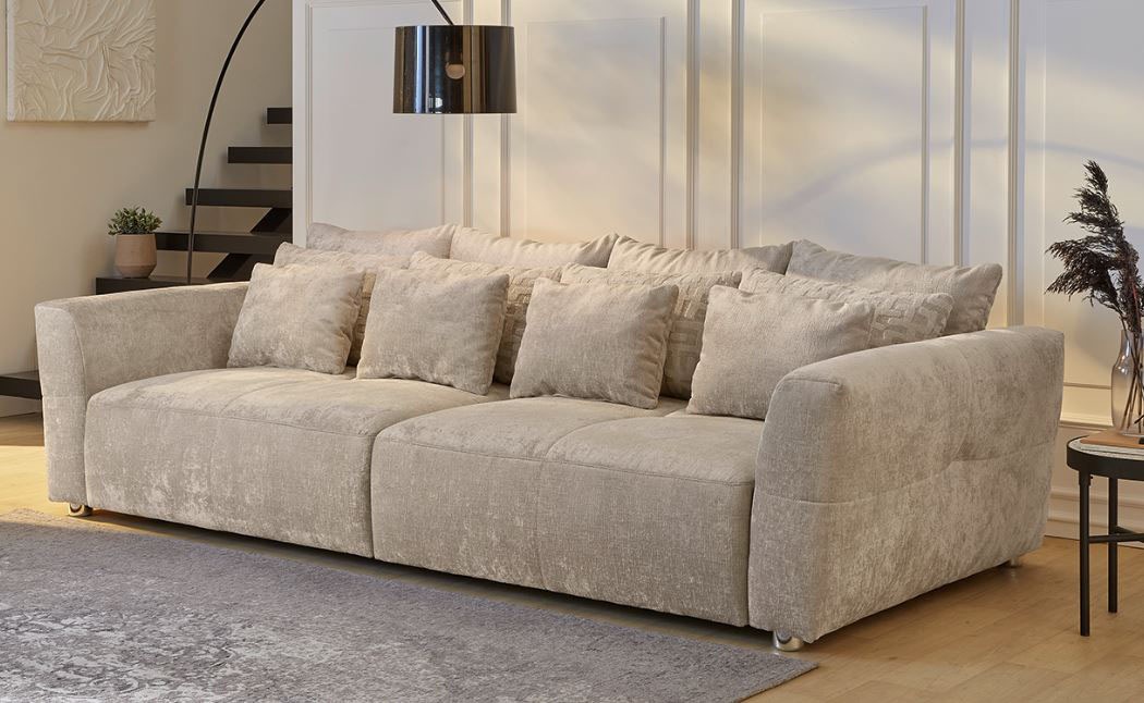 Jockenhöfer Gruppe Big-Sofa "Gulliver, B: 298 cm" mit Zierkissen, Federkern günstig online kaufen