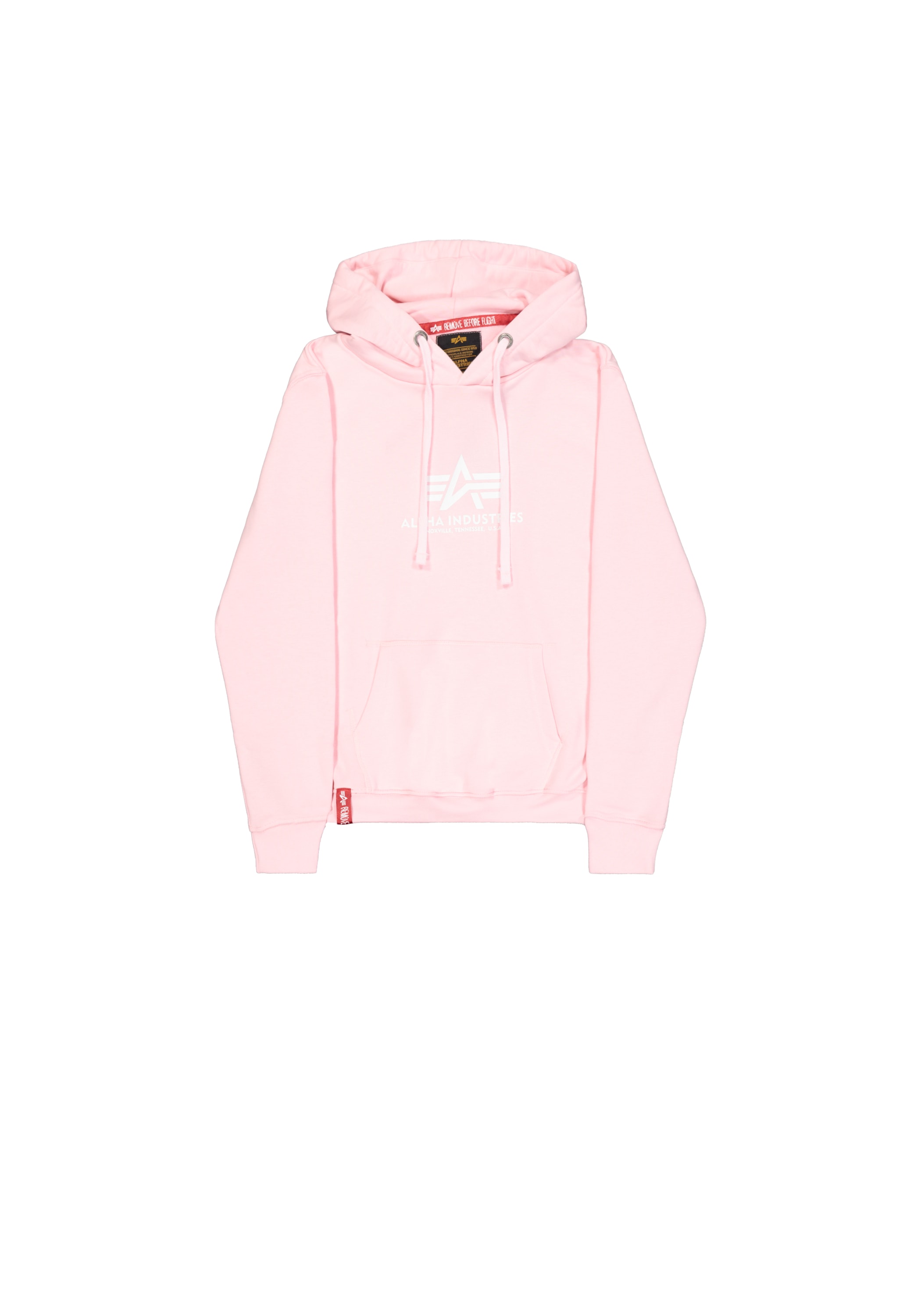 Damen Hoodie "New Basic Hoodie BL W", pink, Gr. XS, ALPHA INDUSTRIES, Obermaterial: 80% Baumwolle, 20% Polyester, Sweatshirts