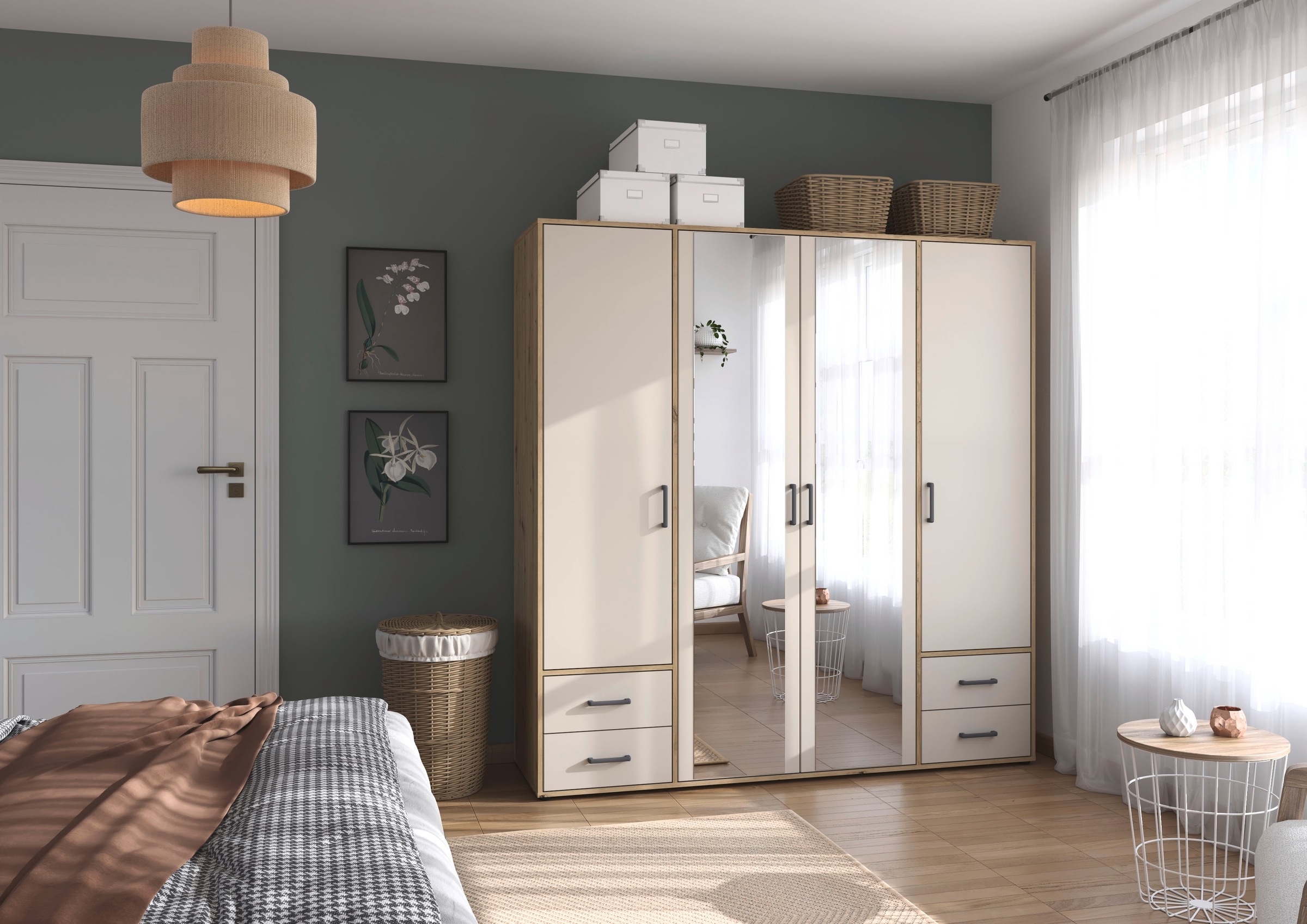 rauch Drehtürenschrank "Kleiderschrank Schrank Garderobe Wäscheschrank VOYA günstig online kaufen