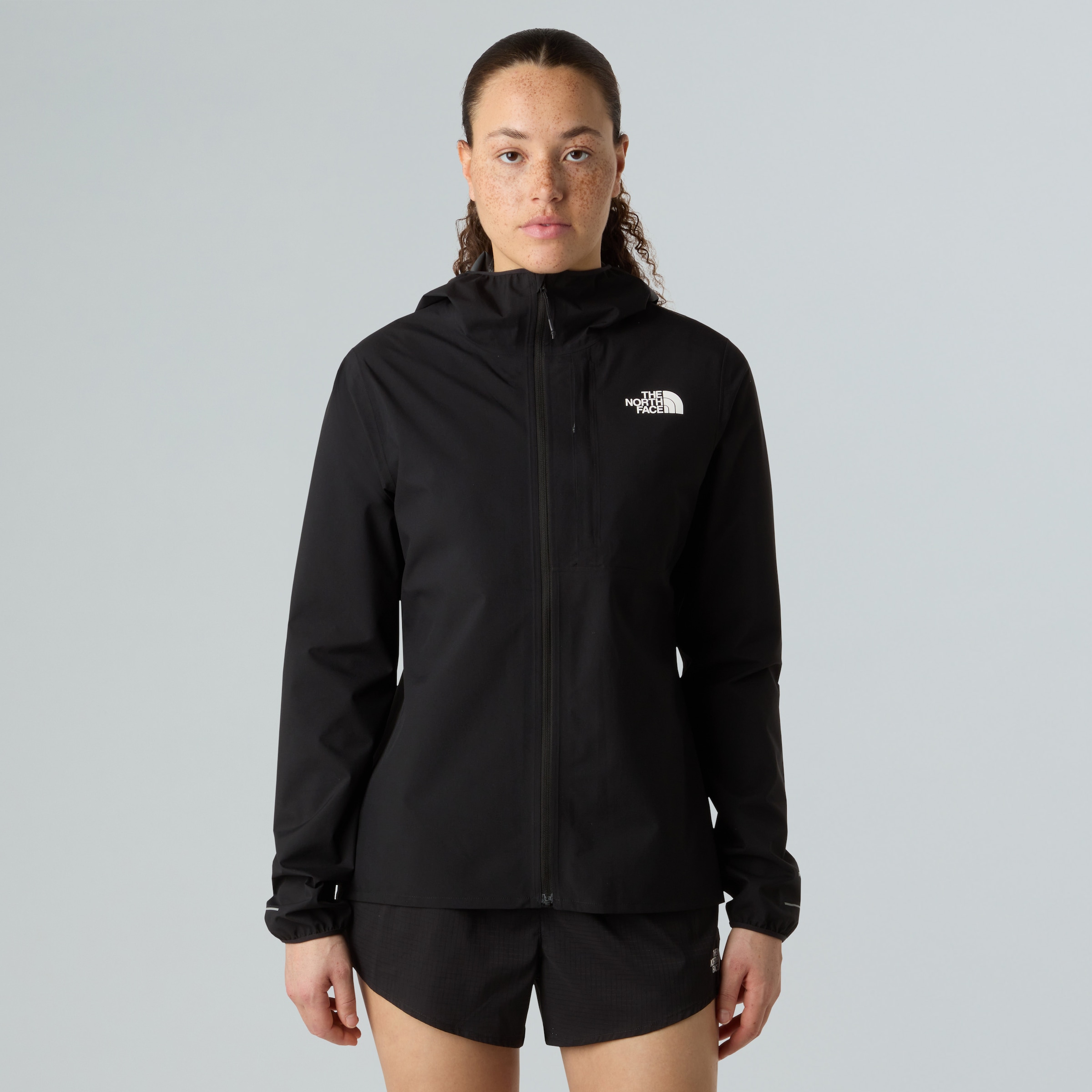 The North Face Funktionsjacke "W FONTANALES JACKET" mit Kapuze mit Kapuze, wasserdicht, atmungsaktiv, winddicht, hüftbedeckende Länge