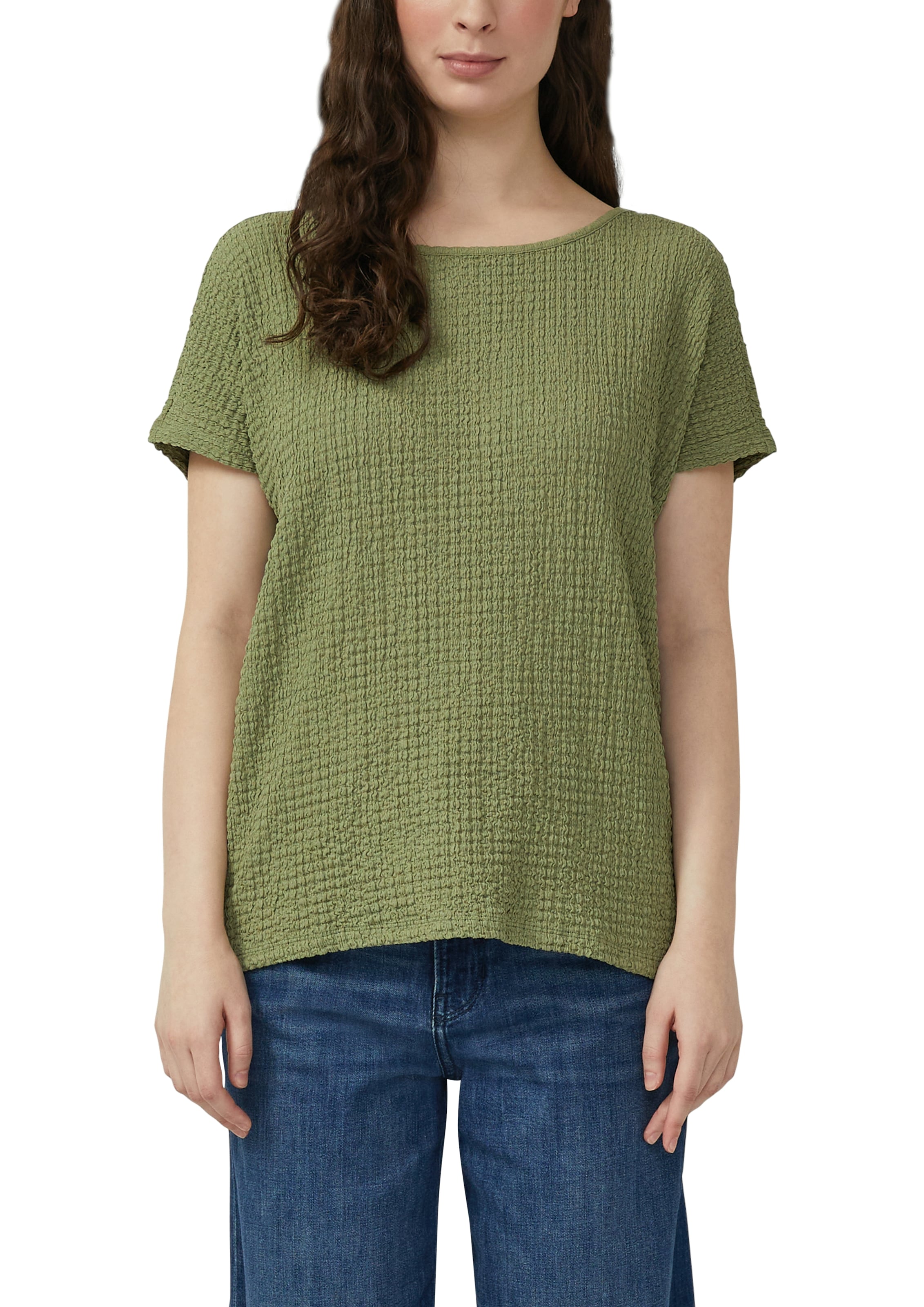 s.Oliver T-Shirt mit Struktur Muster günstig online kaufen