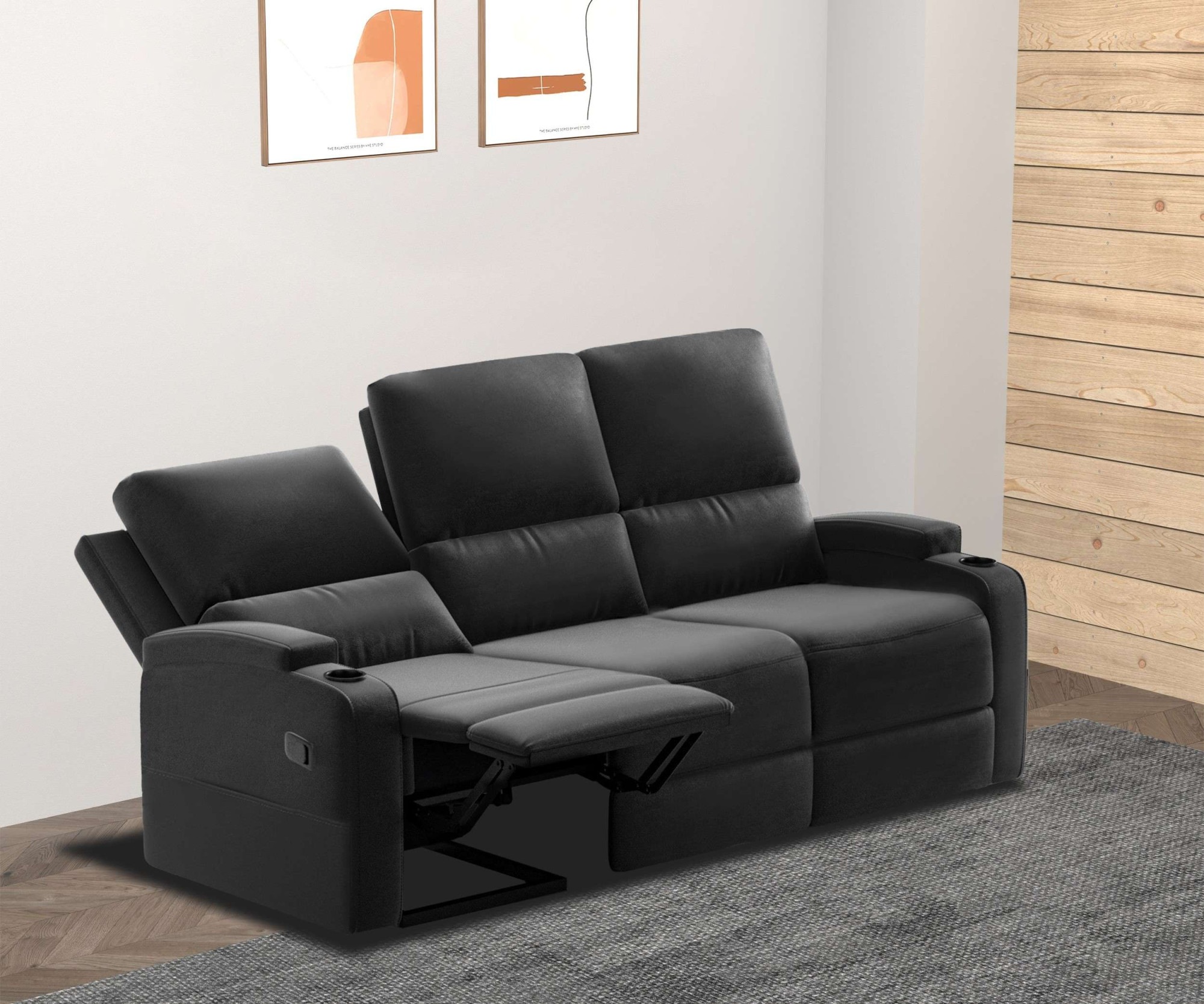 Home affaire 3-Sitzer "Napori", Kinosofa mit 2 x Relaxfunktion und Getränke günstig online kaufen